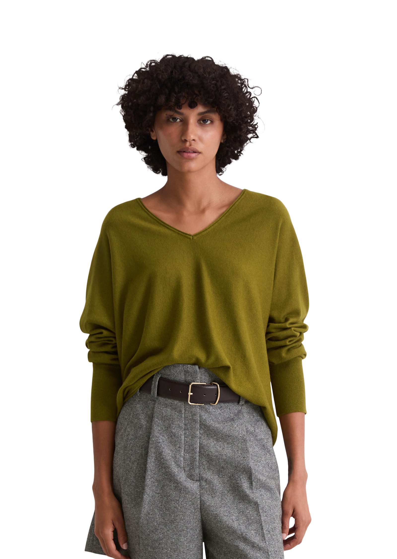 Marc O'Polo Strickpullover aus weichem Schurwolle-Viskose-Mix günstig online kaufen