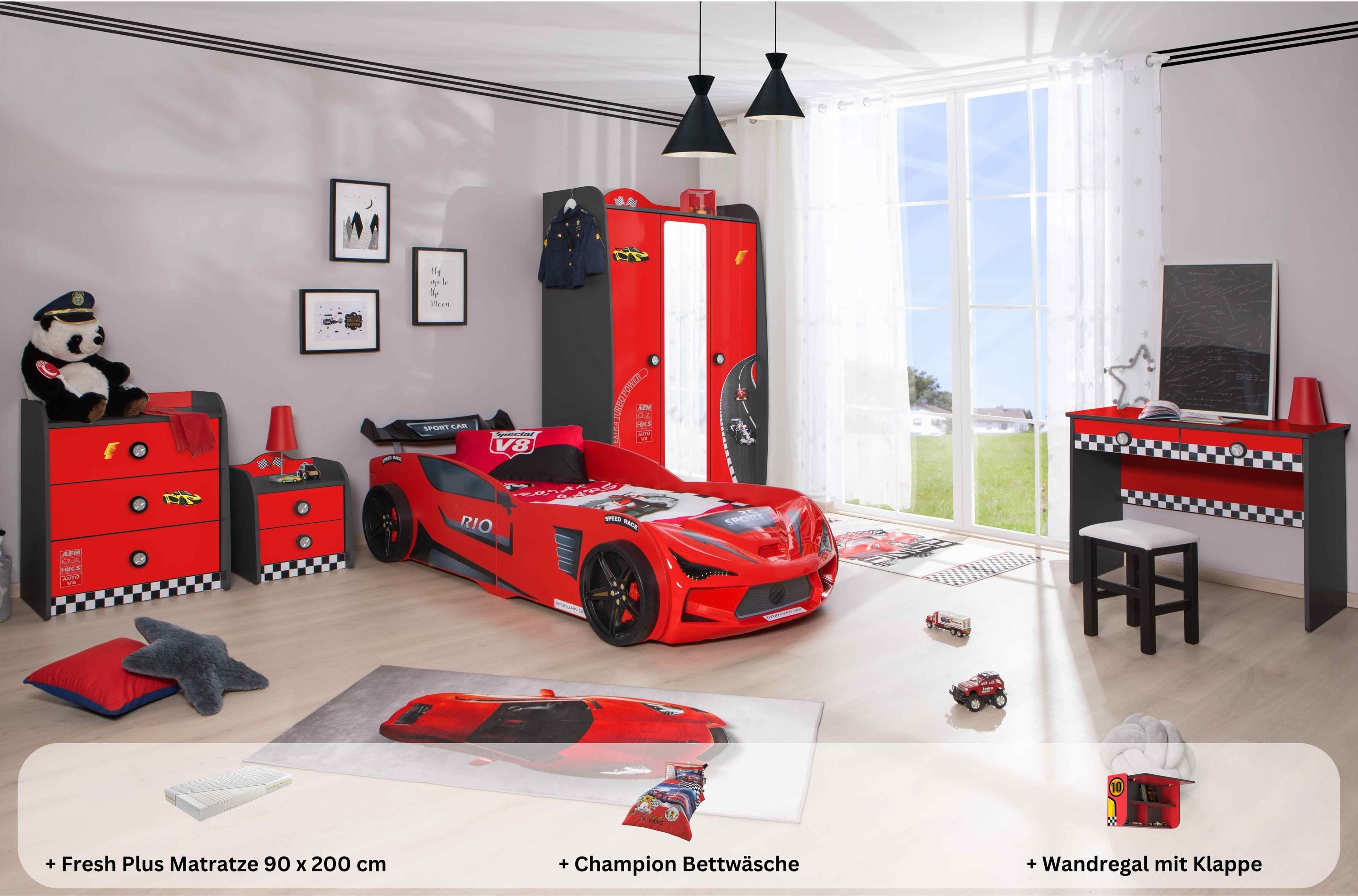 Aileenstore Jugendzimmer-Set Rio, (5-tlg., 5 teilig), günstig online kaufen