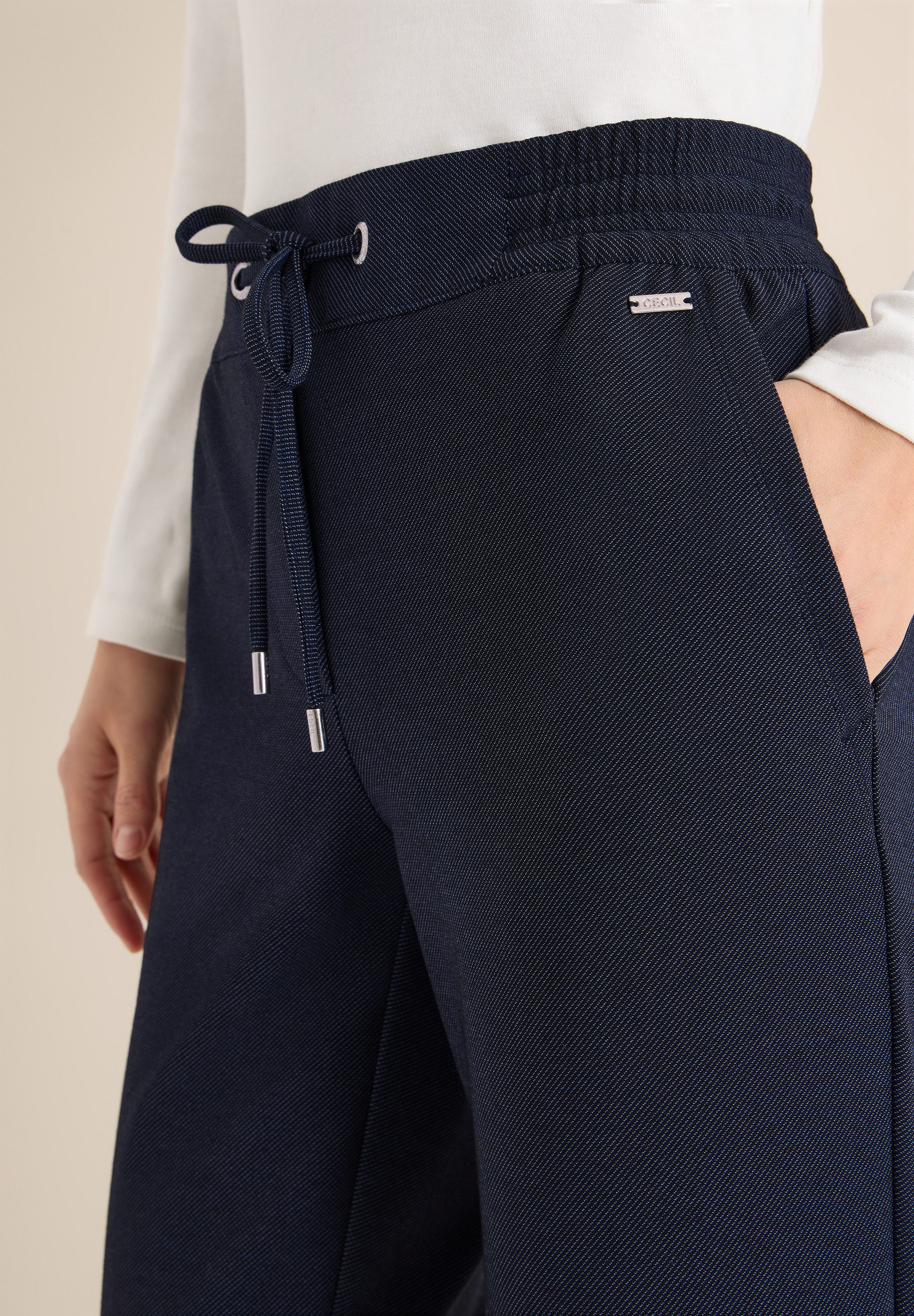 CECIL Stoffhose Style Tracey in Two-Tone-Optik