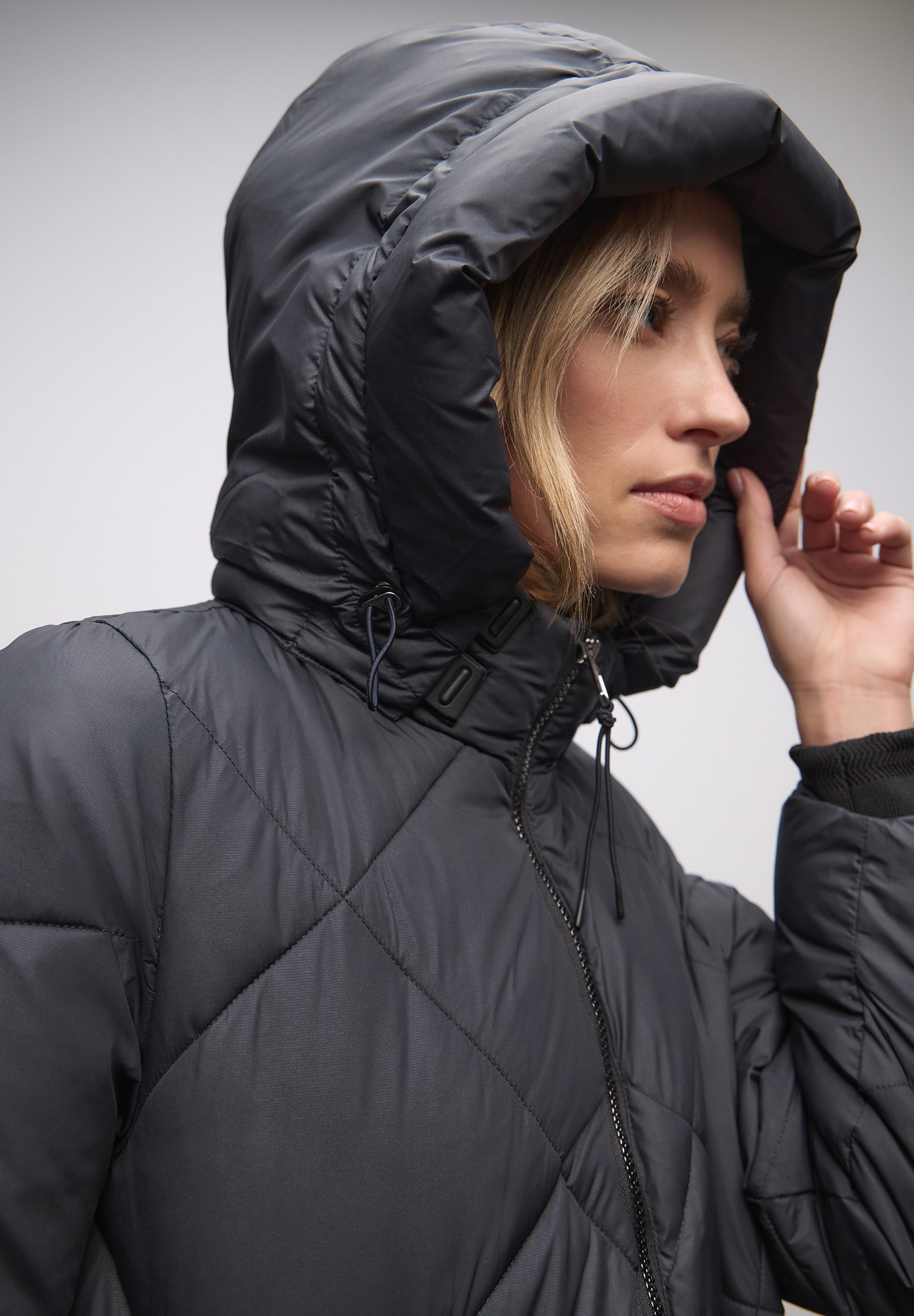 STREET ONE Steppjacke Winterjacke mit Kapuze