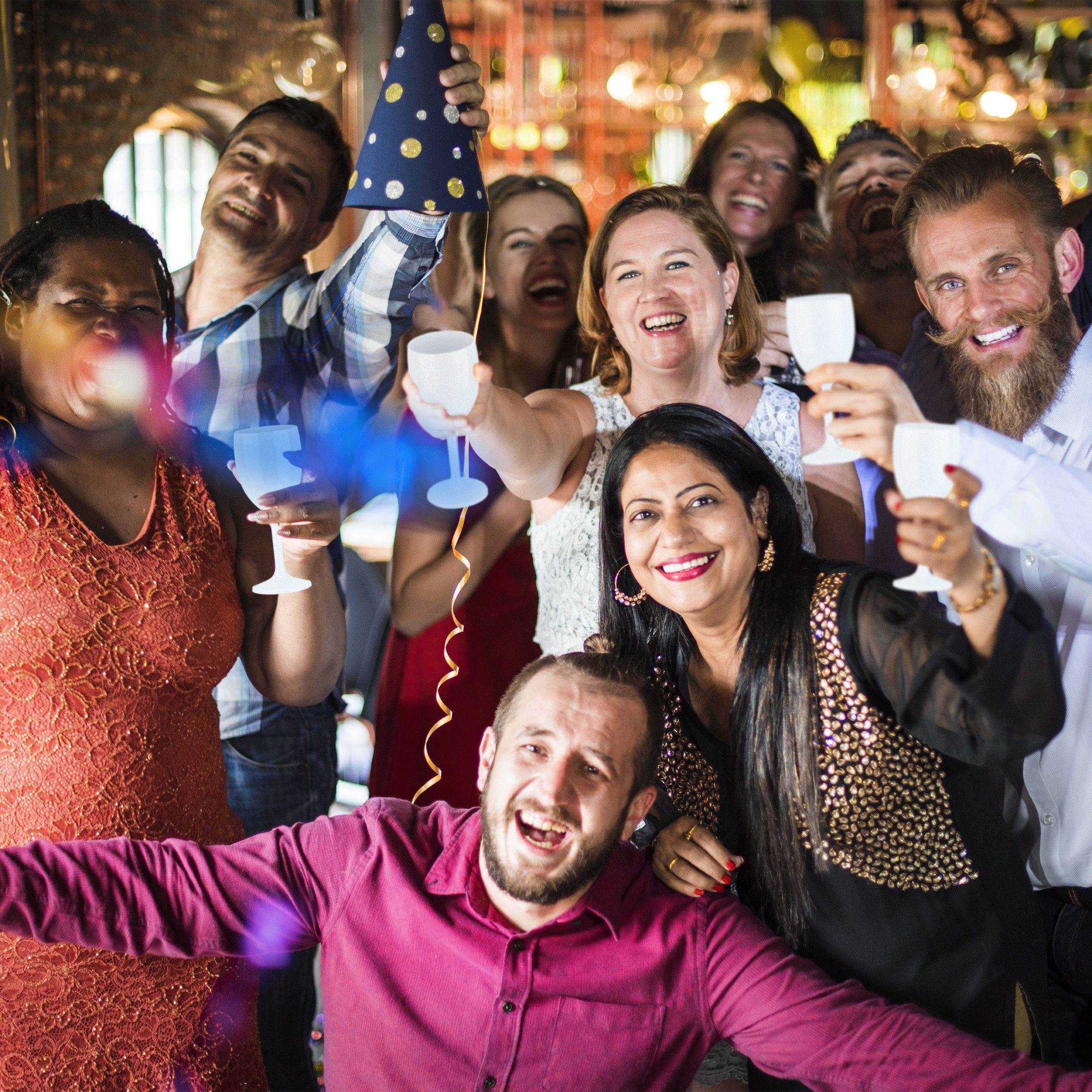 relaxdays Gläser-Set Weingläser Kunststoff 12er Set, Kunststoff