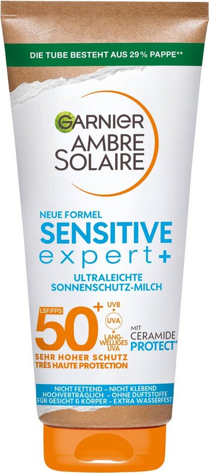 GARNIER Sonnenschutzmilch Garnier Sensitive Sonnenschutz-Milch