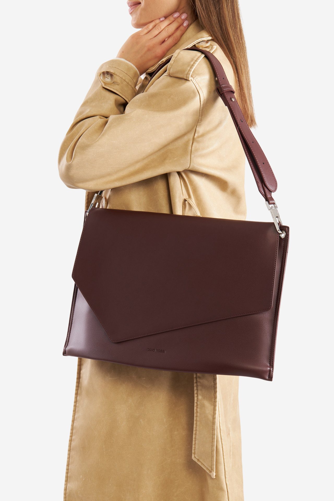 GINO ROSSI Handtasche Gino Rossi Große Tasche CS6336 braun