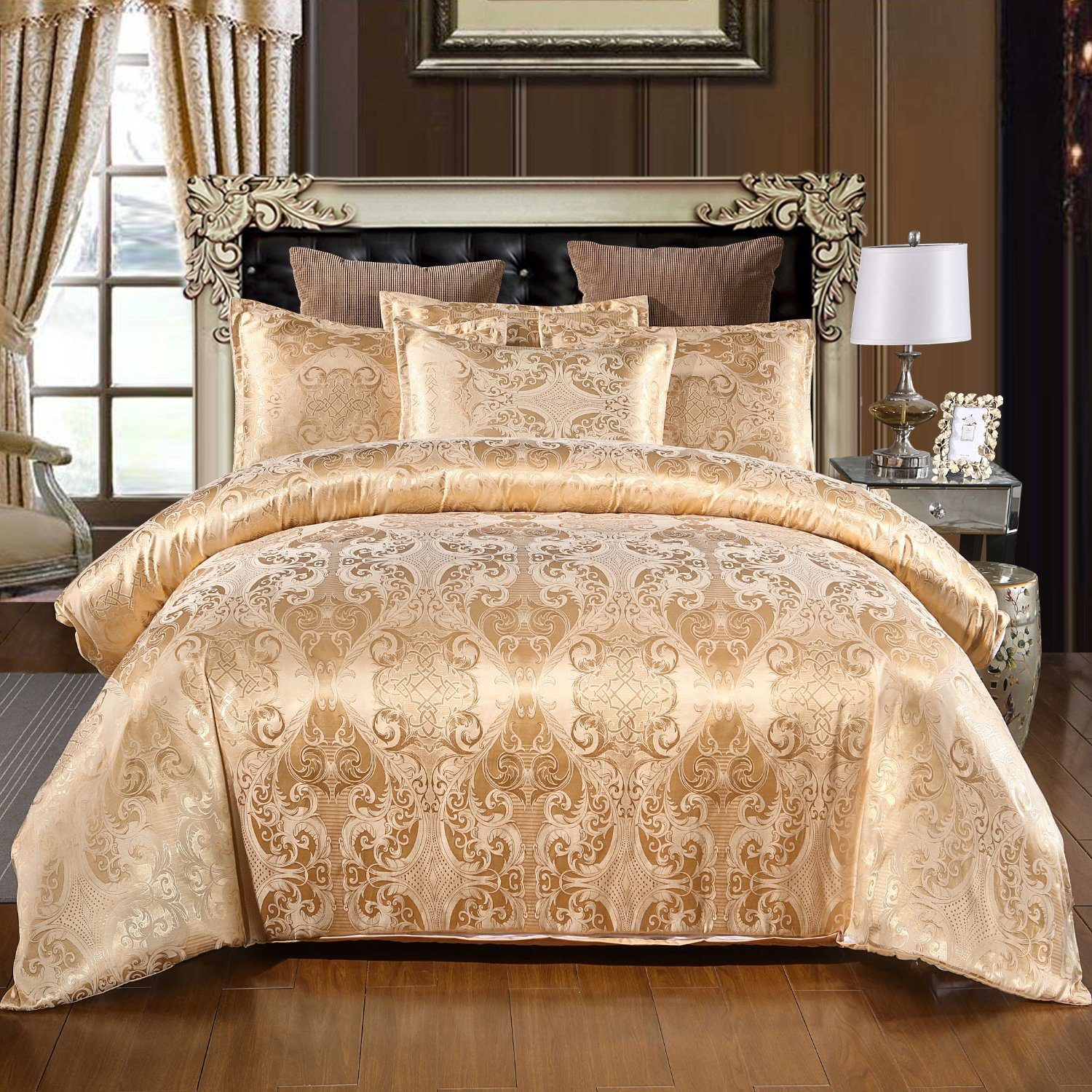 BYSURE Bettwäsche, Polyester, 3 teilig, Satin-Bettbezug, günstig online kaufen