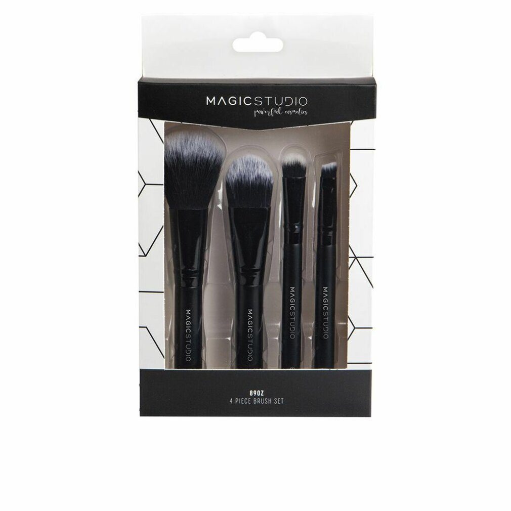 Magic Studio Kosmetikpinsel-Set BRUSH set 4 pz | Make-Up-Pinsel