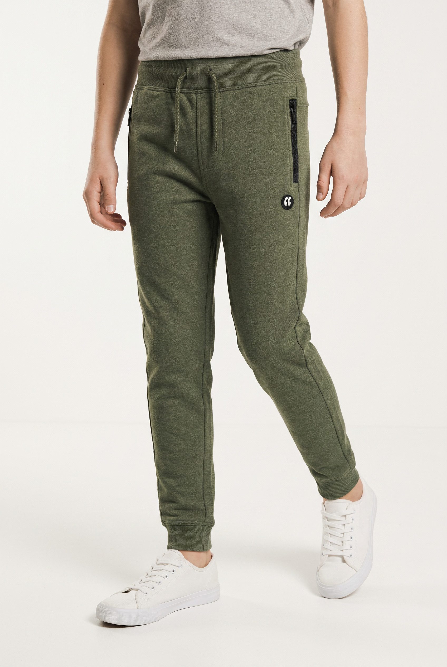 Name It Jogginghose NKMVIMO für Jungen mit Bündchen und Stretchkomfort unifarben, casual, regular fit, Baumwollmischung, Rundhals