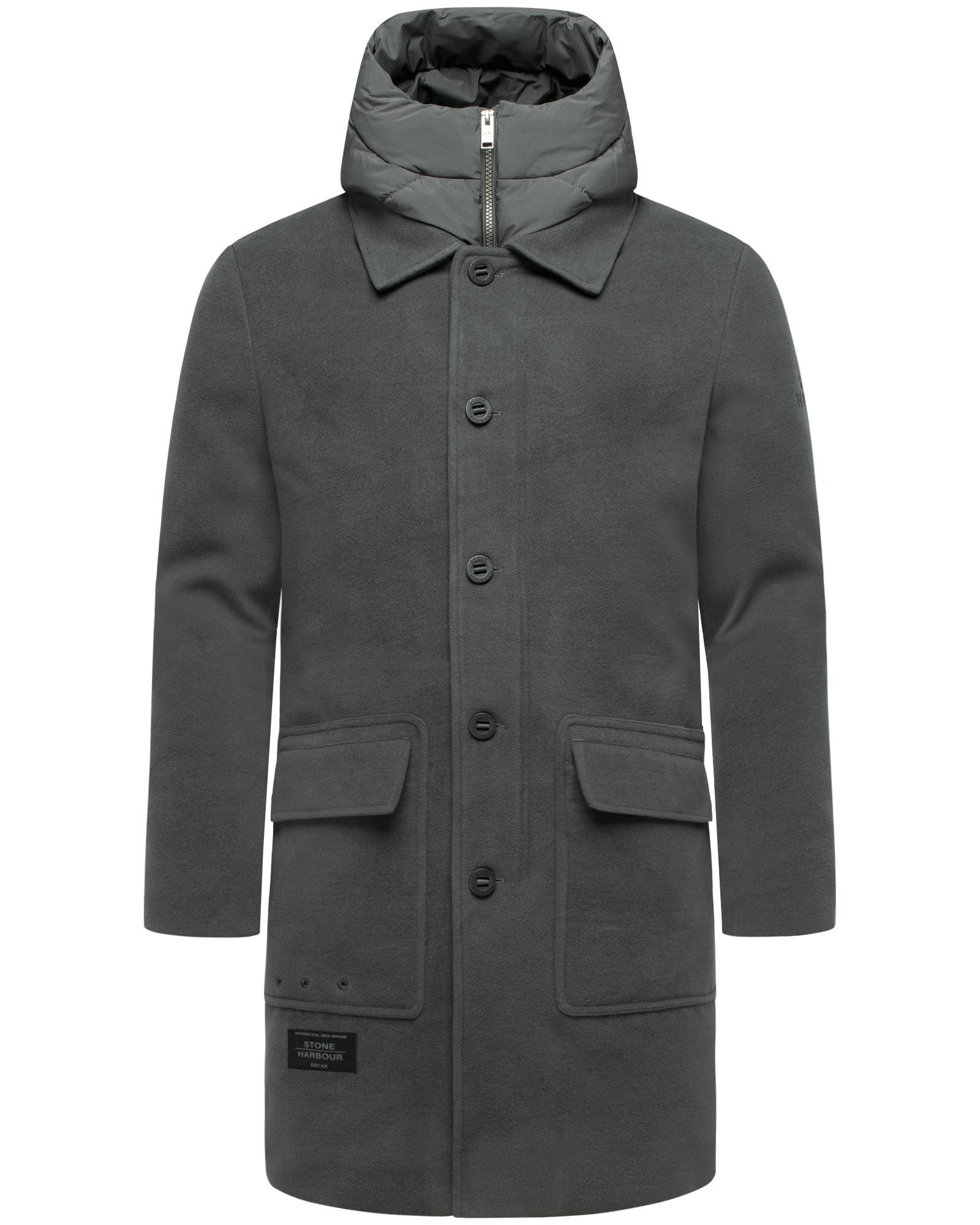 Stone Harbour Trenchcoat Thiagoo XX Kurzmantel in Wollmantel-Optik mit hera günstig online kaufen