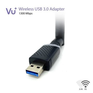 VU+ VU+® Dual Band Wireless USB 3.0 Adapter 1300 Mbps inkl. 6 dBi Antenne Tuner