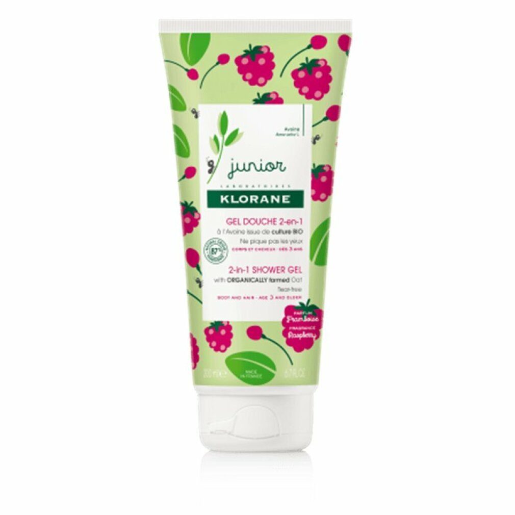 KLORANE Duschgel Junior Shower Gel Haar und Körper Himbeere 200ml