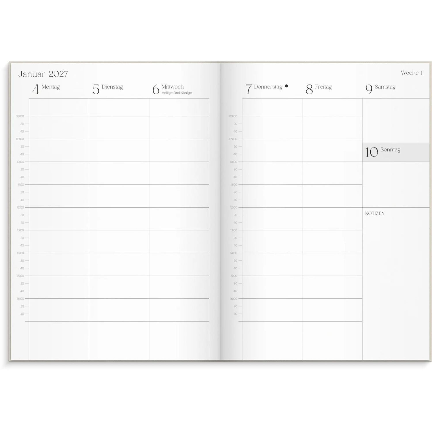 Jahresplaner Organizer & Notes A5 Checkered 26/27 17M