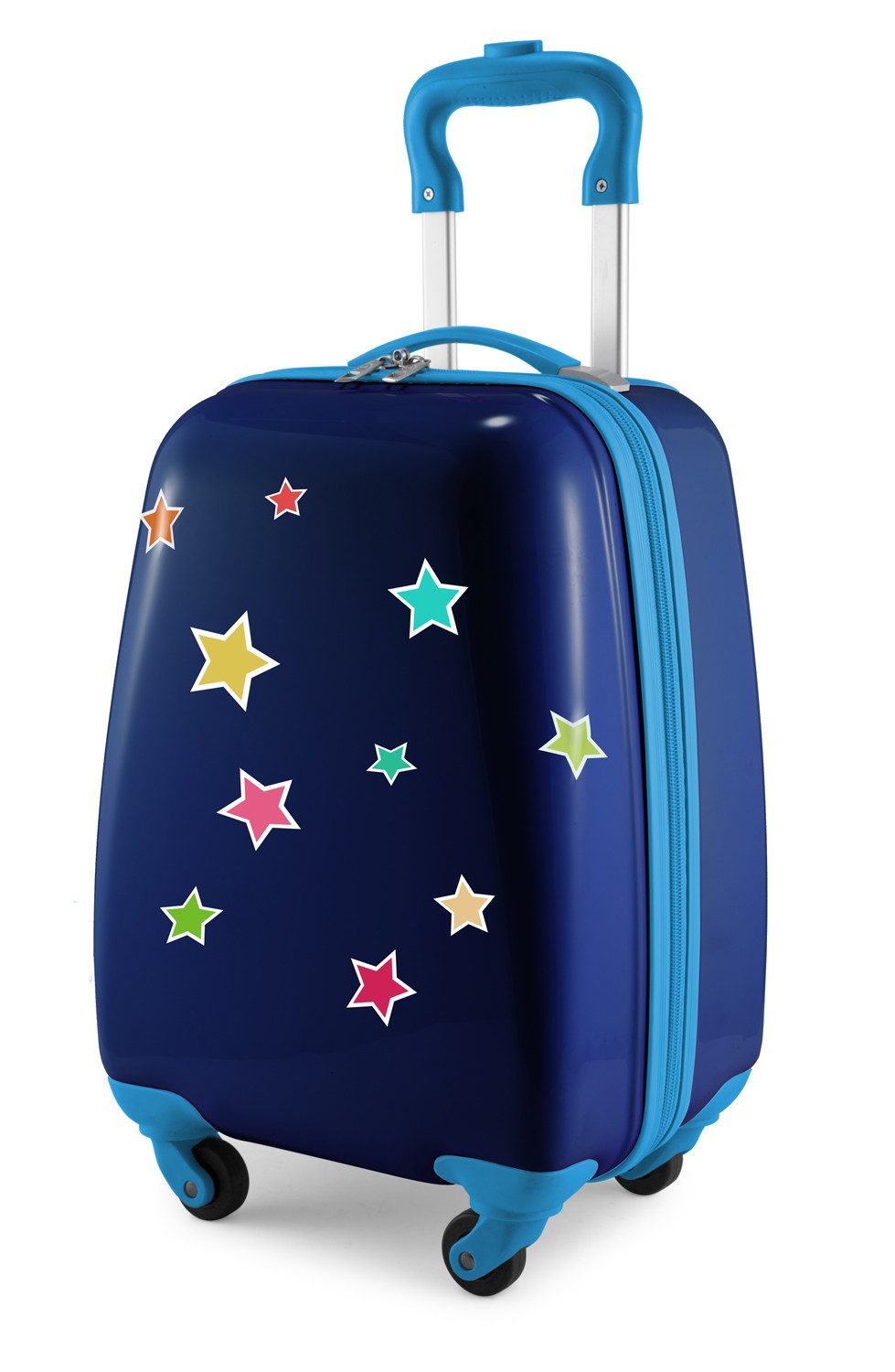 Hauptstadtkoffer Handgepäckkoffer For Kids, 4 Rollen, Kinderkoffer Kindertrolley Koffer Sterne