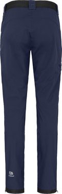 Bergson Outdoorhose TESSE COMFORT (slim) Damen Softshellhose, winddicht, strapazierfähig, Kurzgrößen, peacoat