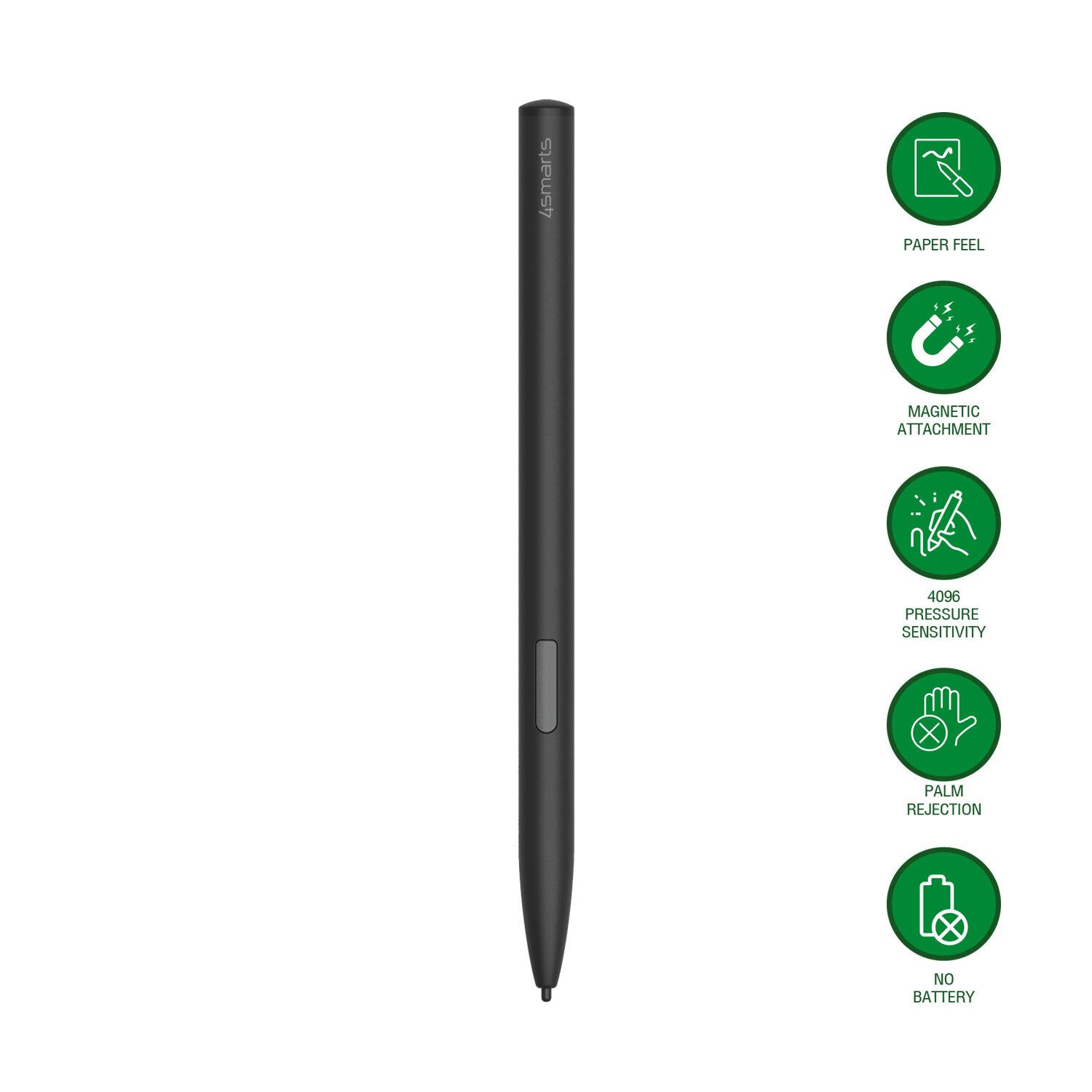 4smarts Eingabestift Pencil Pro EMR Batterielose EMR-Technologie