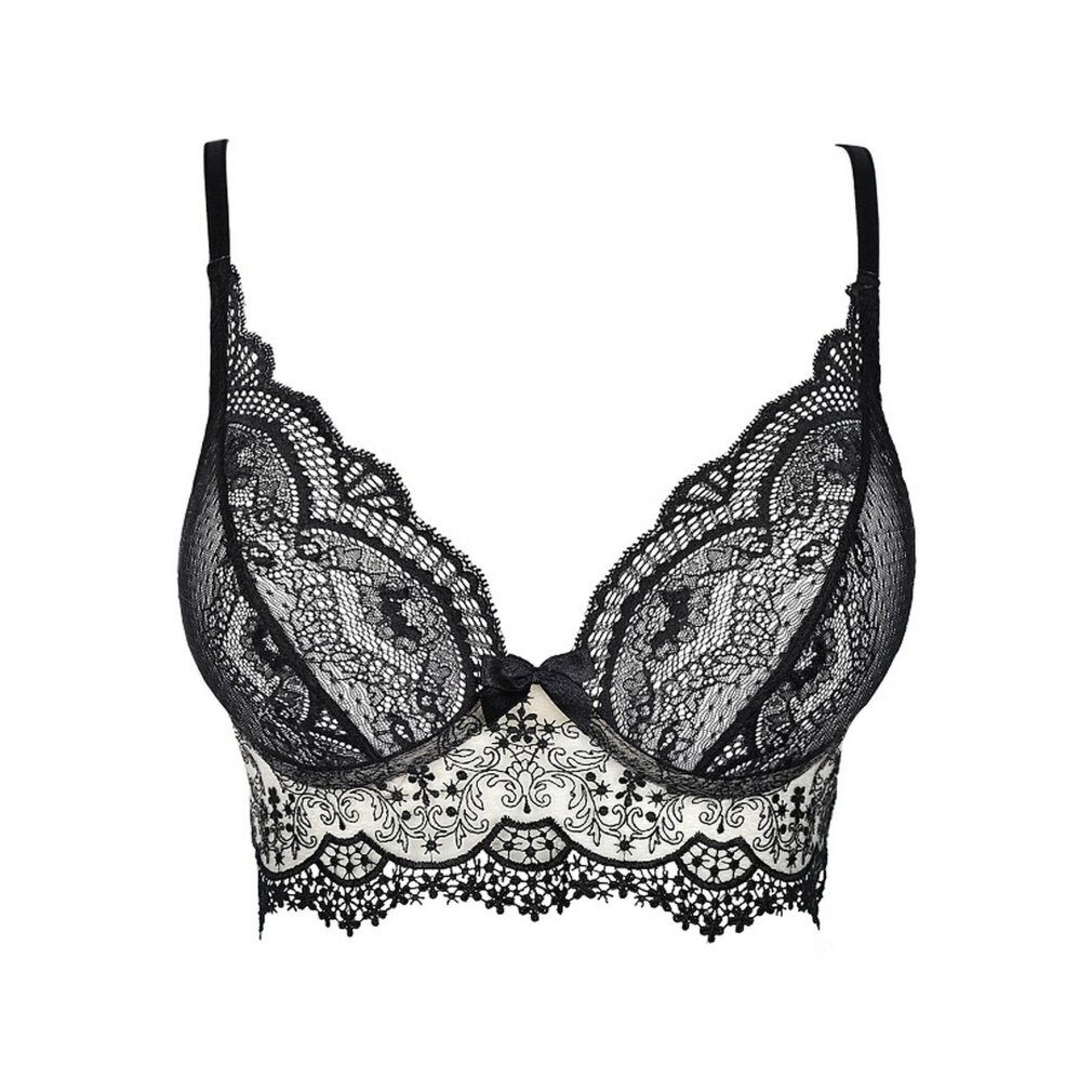 Axami Corsage V-9061 bustier black-beige 70C, Edles 2-farbiges Bustier