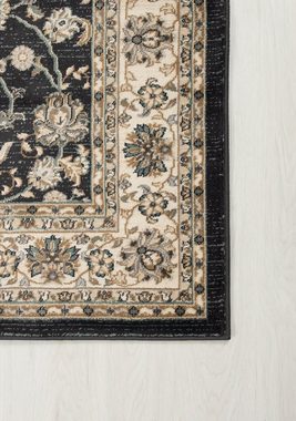 Orientteppich Oriente Teppich - Traditioneller Teppich Orient Schwarz Beige, Mazovia, 80 x 150 cm, Geeignet für Fußbodenheizung, Pflegeleicht, Wohnzimmerteppich