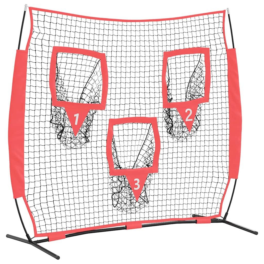 vidaXL Baseball Baseball-Übungsnetz Schwarz 214,5 x 89,5 x 181 cm Polyester (1-St)