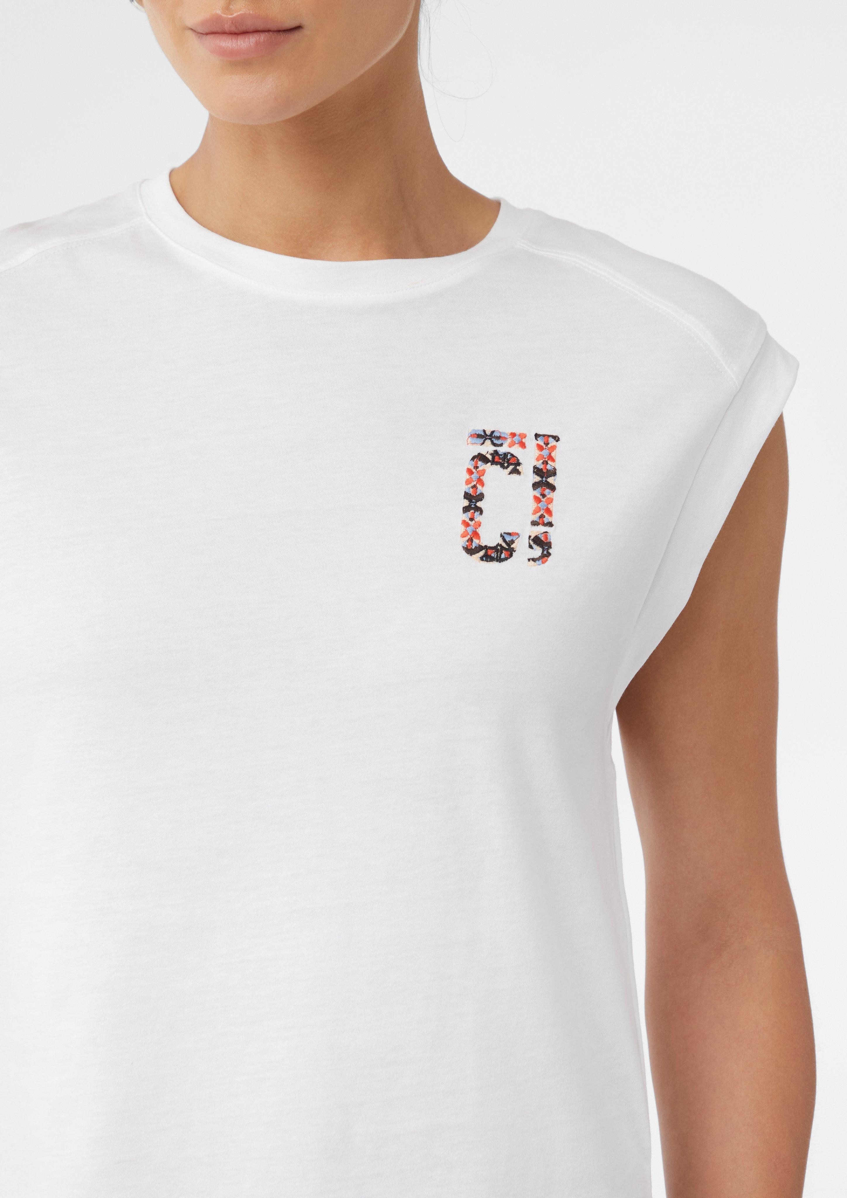 comma casual identity Kurzarmshirt Baumwoll-T-Shirt im günstig online kaufen