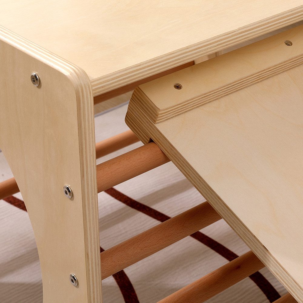 HOME DELUXE Kletterwand Kletterwürfel mit Rutsche FINN, Kletterampe, Kletterdreieck, Montessori