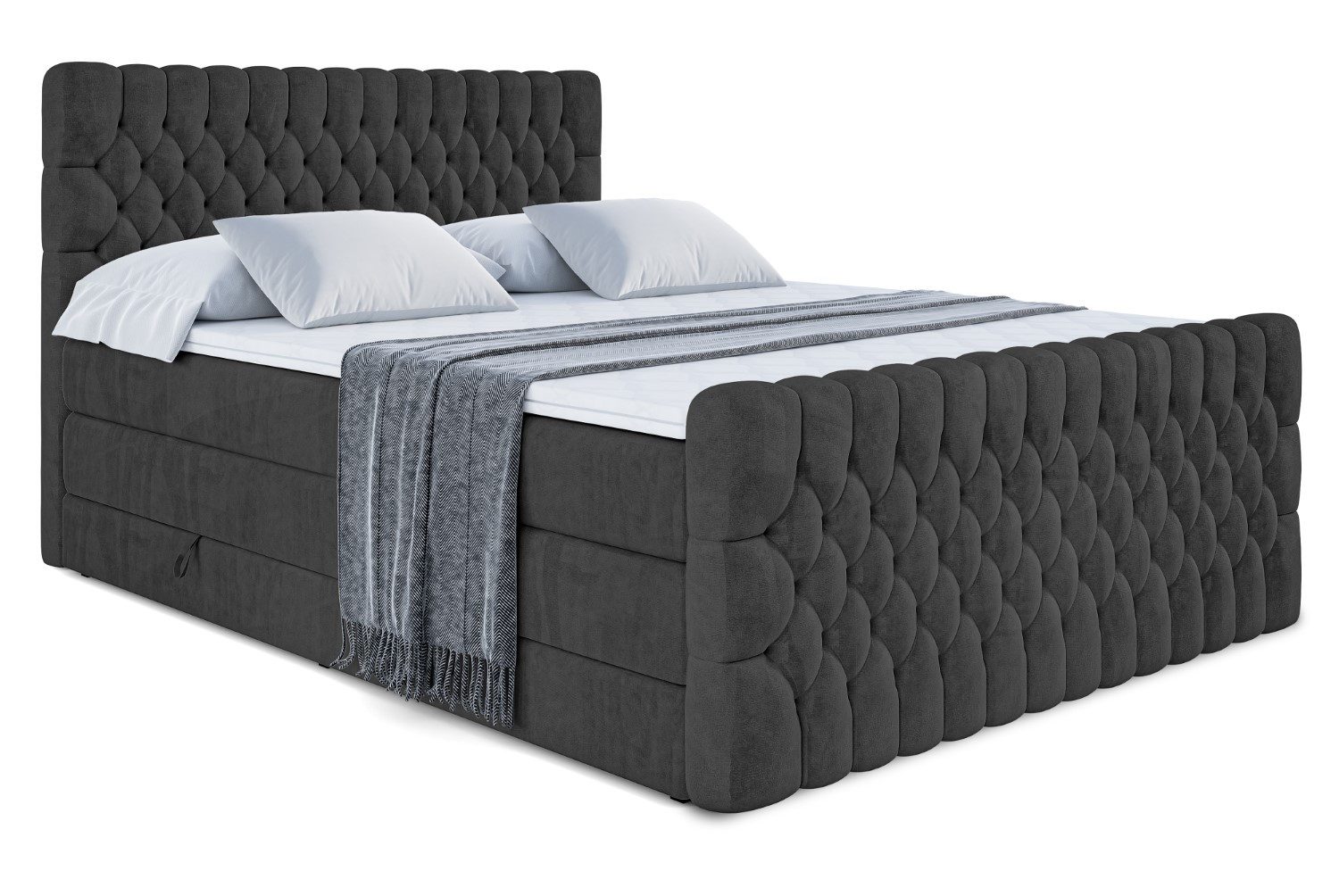 ALTDECOR Boxspringbett SERENE-Z KING (Multipocket-Matratze H4, günstig online kaufen