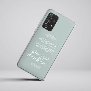 DeinDesign Handyhülle Das einfachste Glücksrezept, Samsung Galaxy A52s 5G Silikon Hülle Bumper Case Handy Schutzhülle