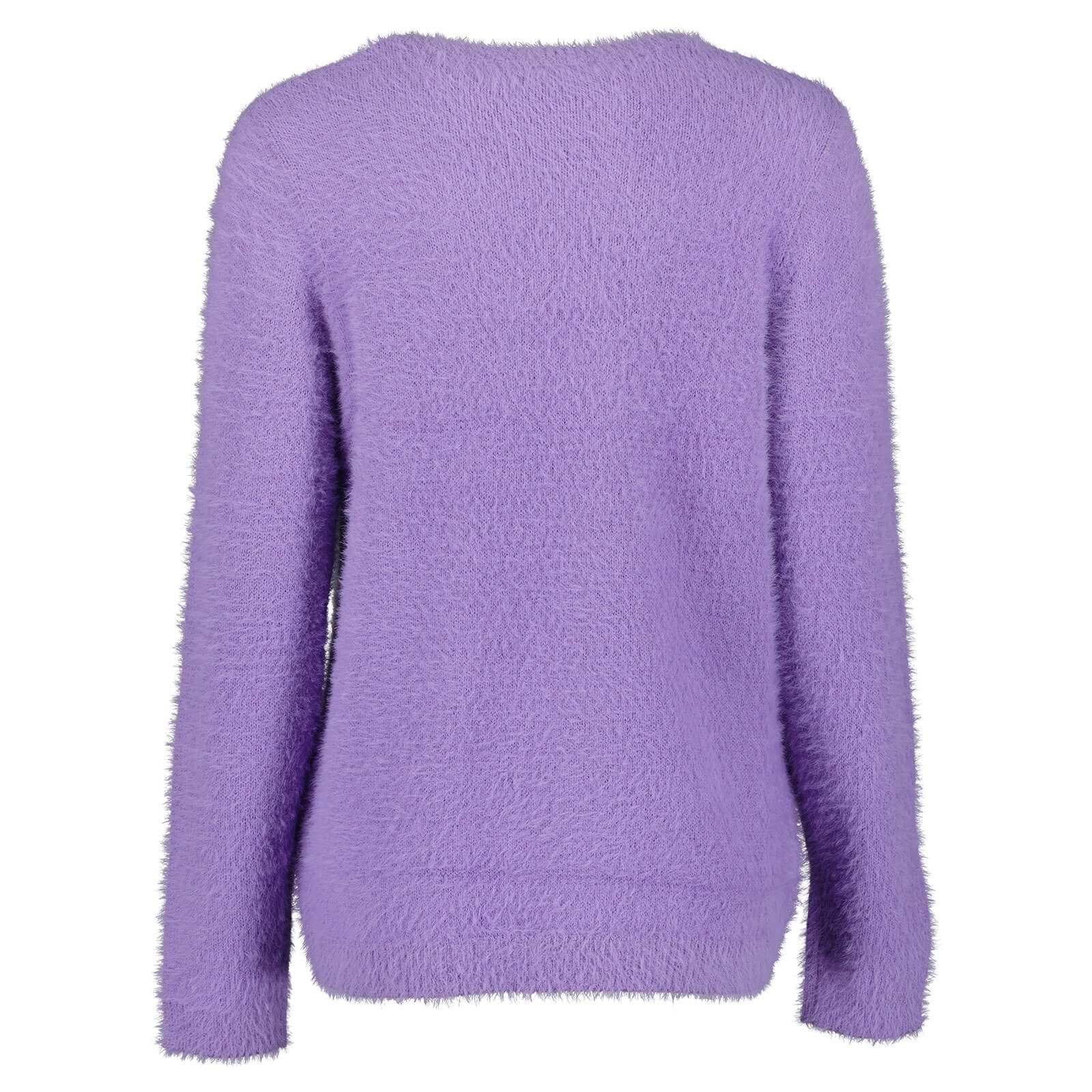 Blue Seven Rundhalspullover Damen Pullover 248137 mit Rundhals - Strickpullover Winterpullover Flauschige und weiche Strickoptik, Gerade & angenehm lockere Passform