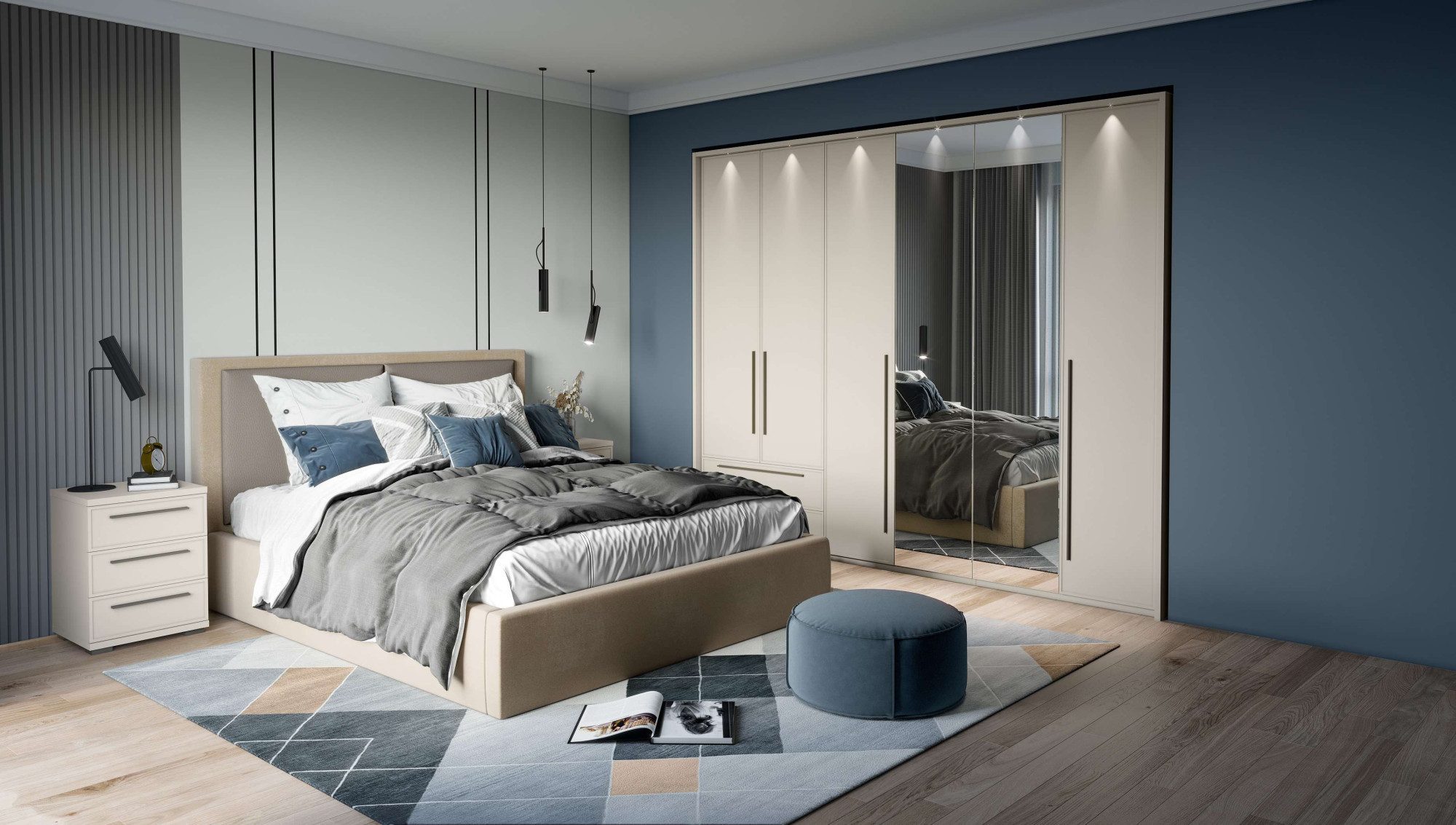 OTTO home Bettgestell Opera, 160 oder 180 x 200 cm Liegefläche, mit Lattenrost, Bettkasten, Gasdruckfeder, gepolstertes Kopfteil