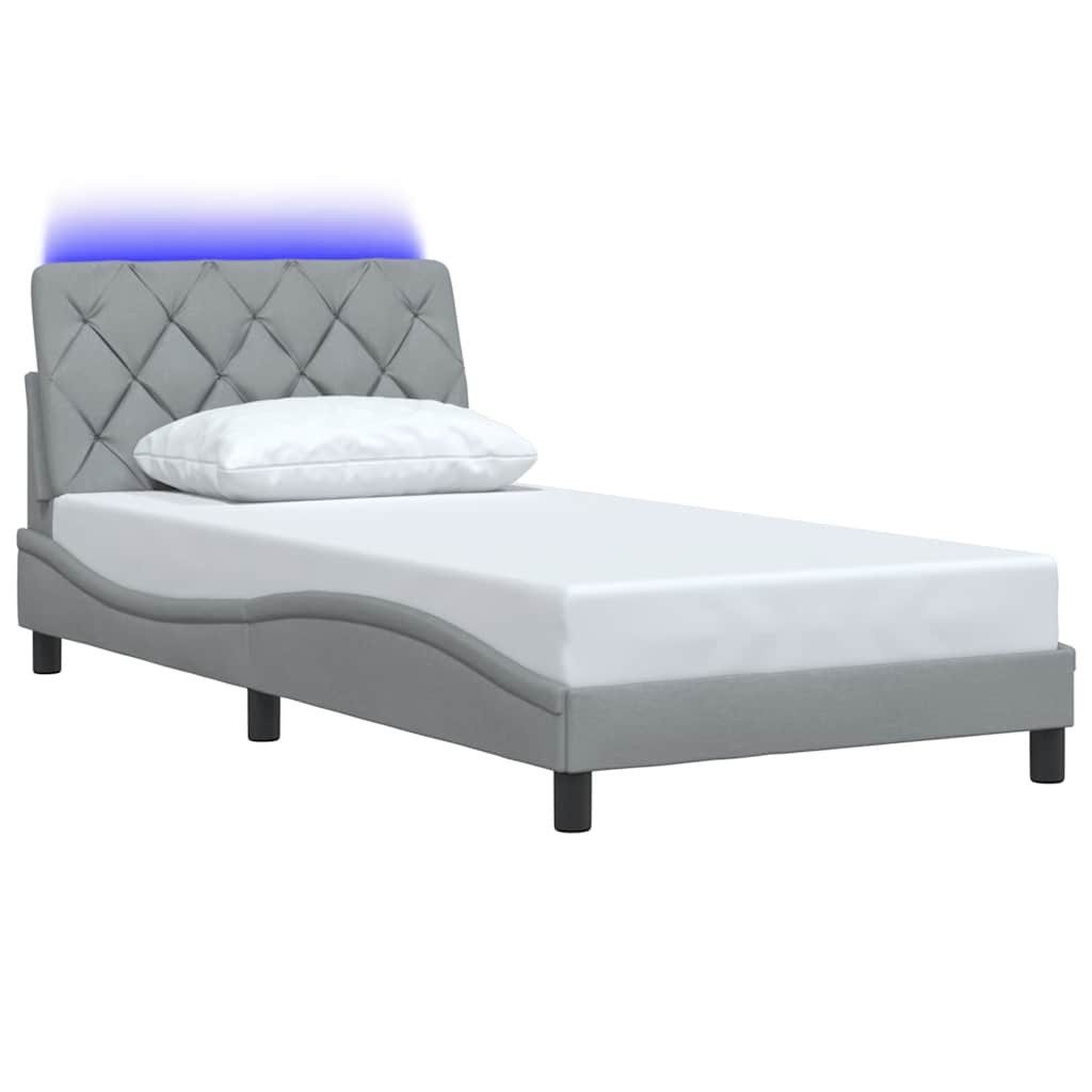 vidaXL Bett Bettgestell mit LED ohne günstig online kaufen