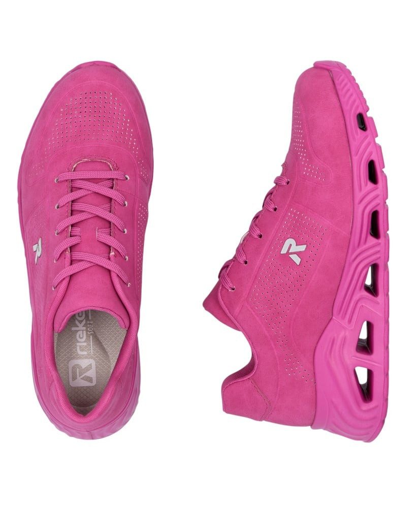 Rieker (Kunstleder) N5202 rosa Damen Sneaker günstig online kaufen