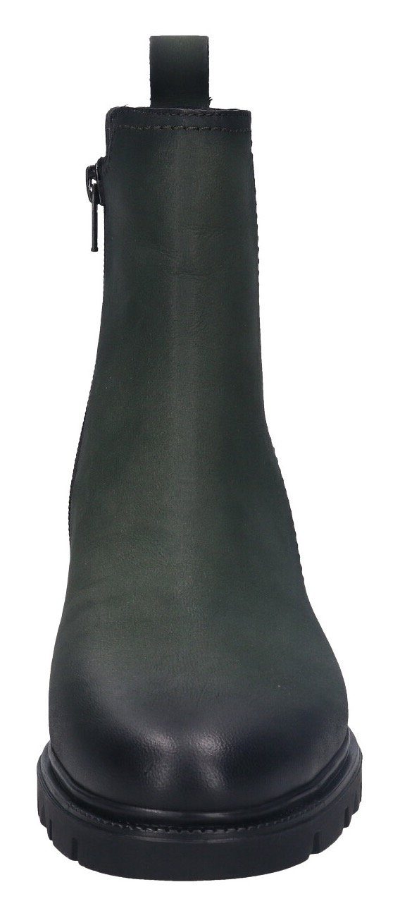 BAGATT Stretcheinsatz dunkelgrün mit seitlichem Stiefelette
