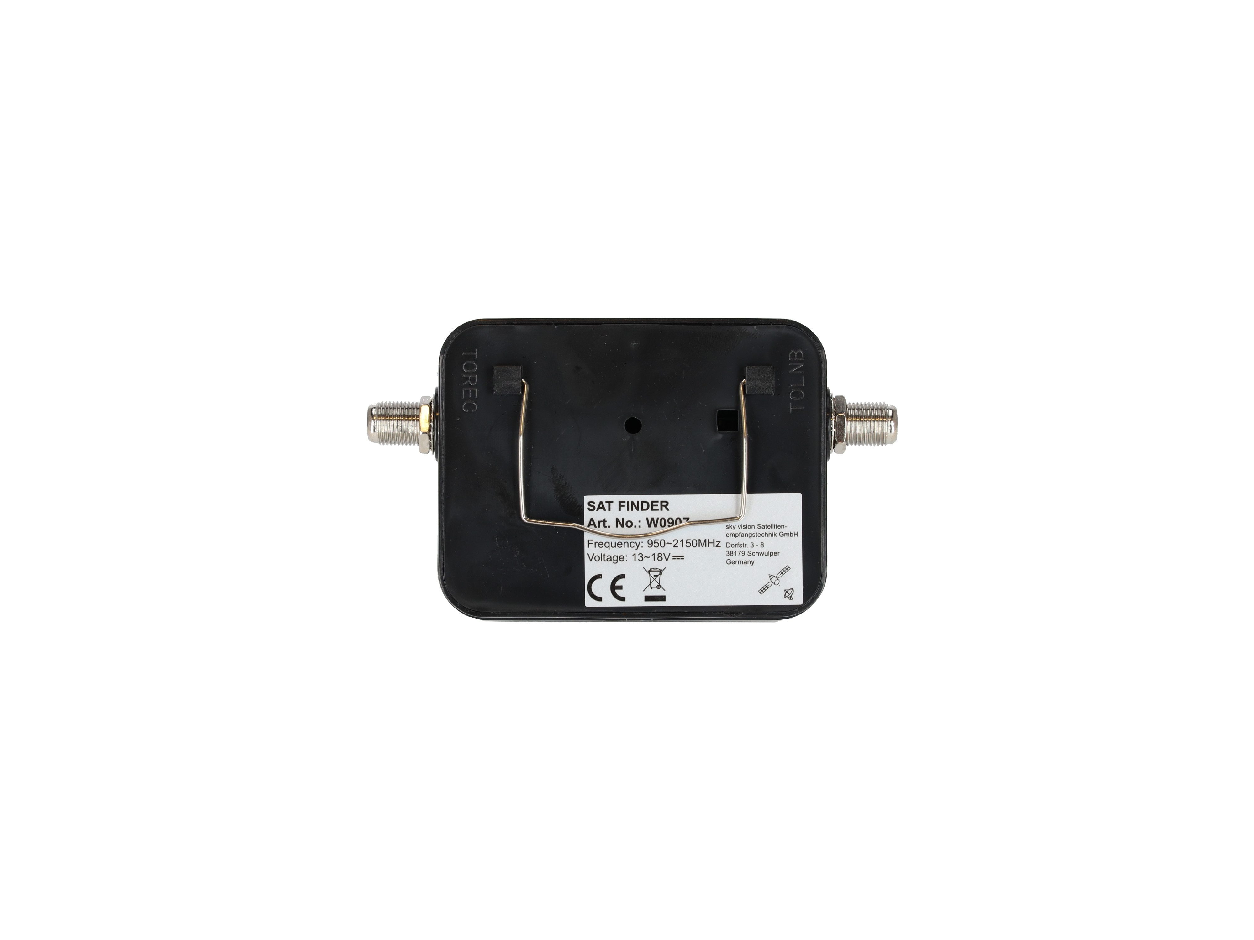 Sky Vision Pegelmessgerät SAT-Antenne (integrierte Tonausgabe, auch für Astra 19.2, schwarz)