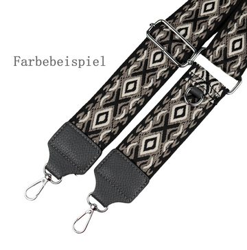 MIRROSI Bauchtasche Damen Taschen, Umhängetasche, Brusttasche, 30x20x9cm Veganes Leder (Schultertasche für jeden Anlass, (dazu 1x Schlüsselband und 1x Münzenbeutel), Crossbody Bag, Bohemian gemusterten& verstellbaren Schulterriemen