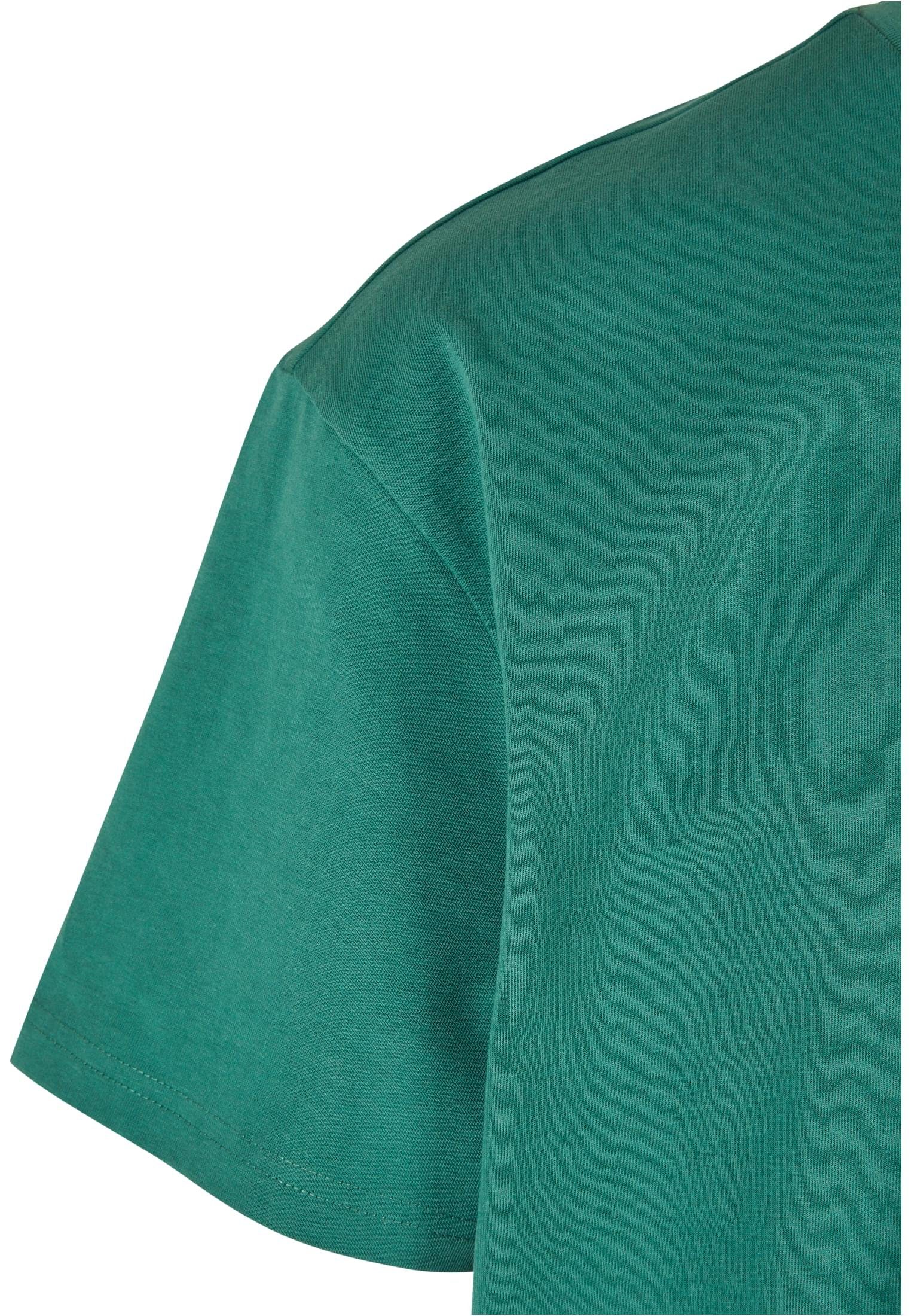 Herren Oversized Tee URBAN CLASSICS Kurzarmshirt Embroidery Mid (1-tlg) leaf