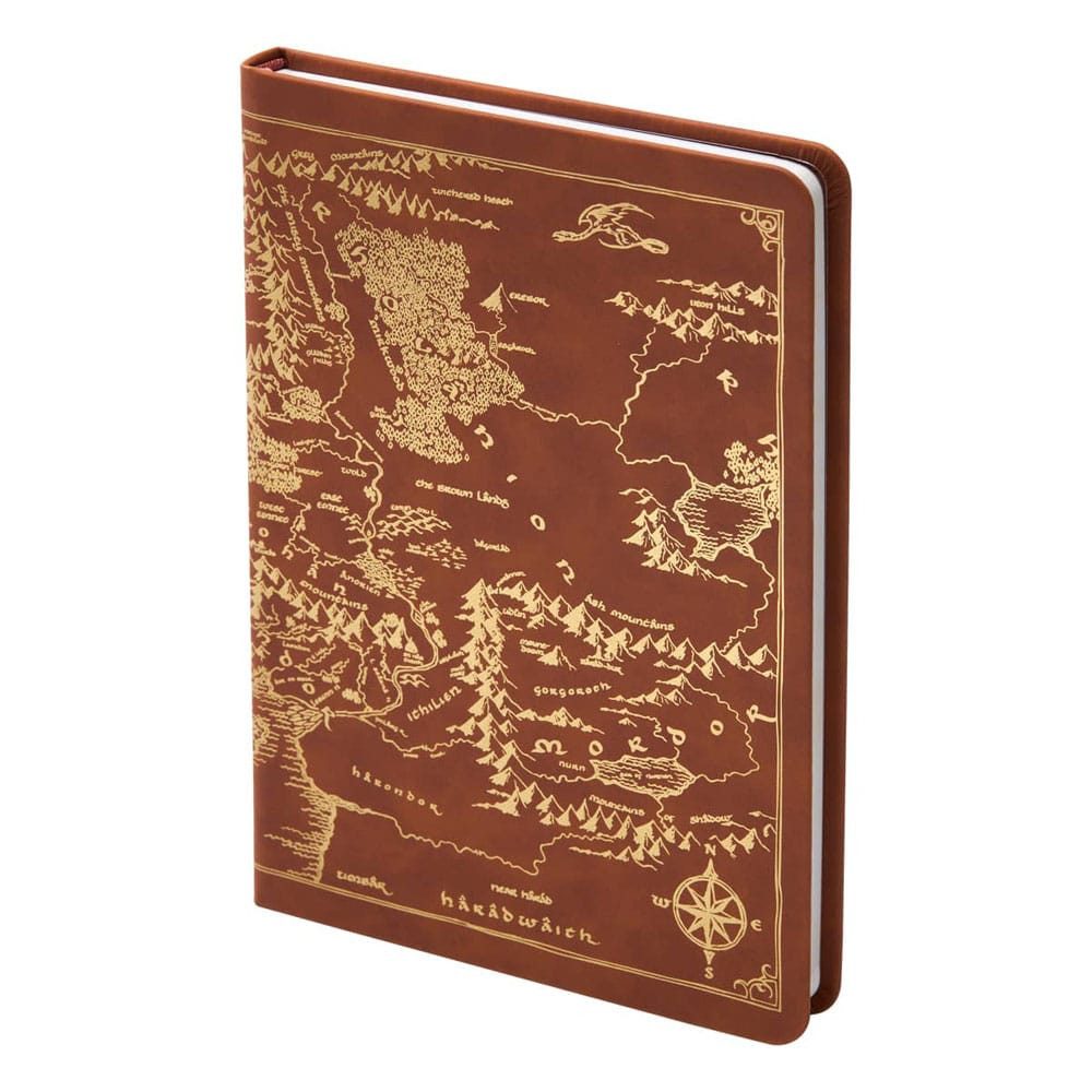 Noble Collection Tagebuch Der Herr der Ringe Tagebuch Map of Middle-Earth 240 Seiten