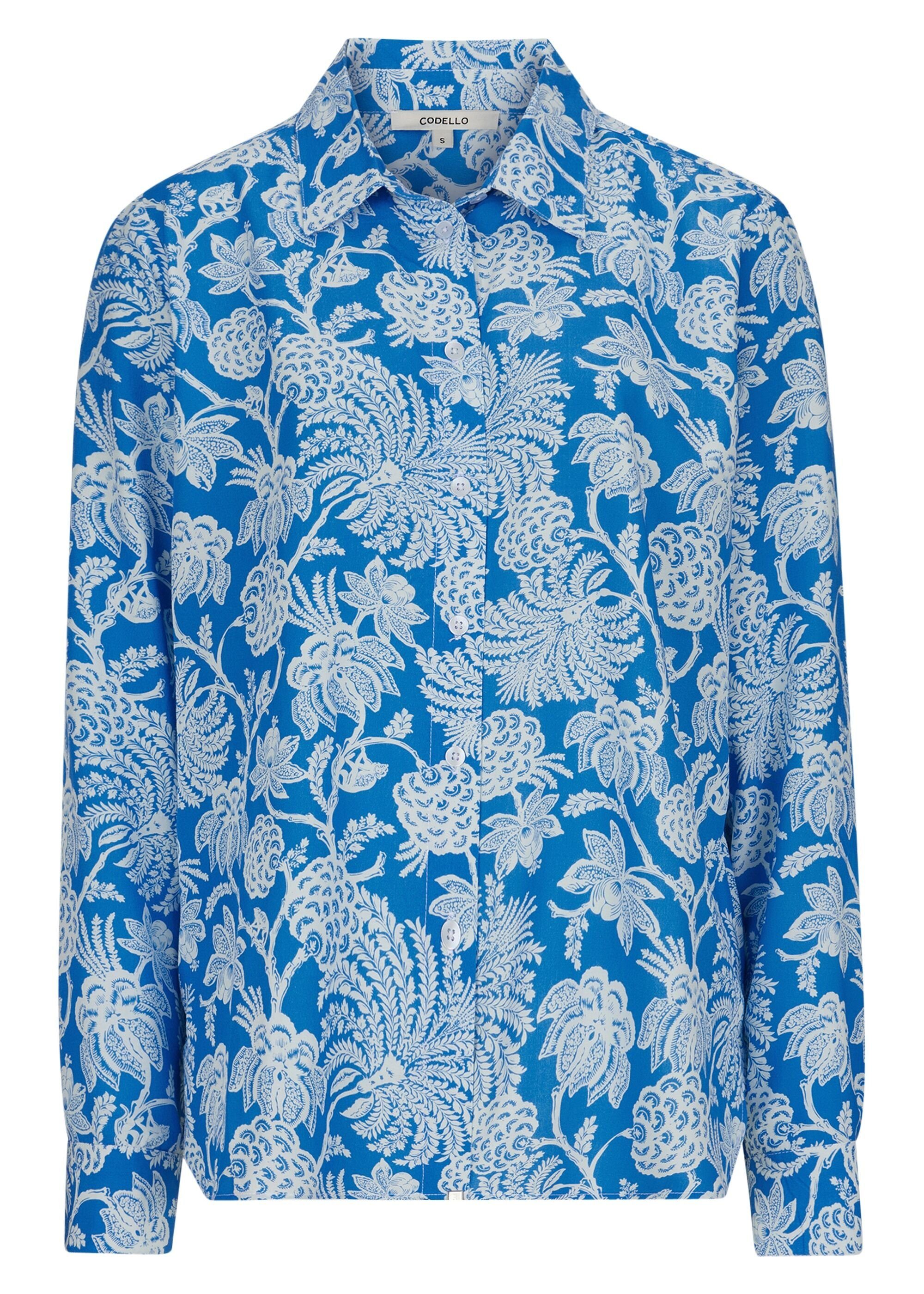 Codello Klassische Bluse aus Viskose mit Blumen-Muster