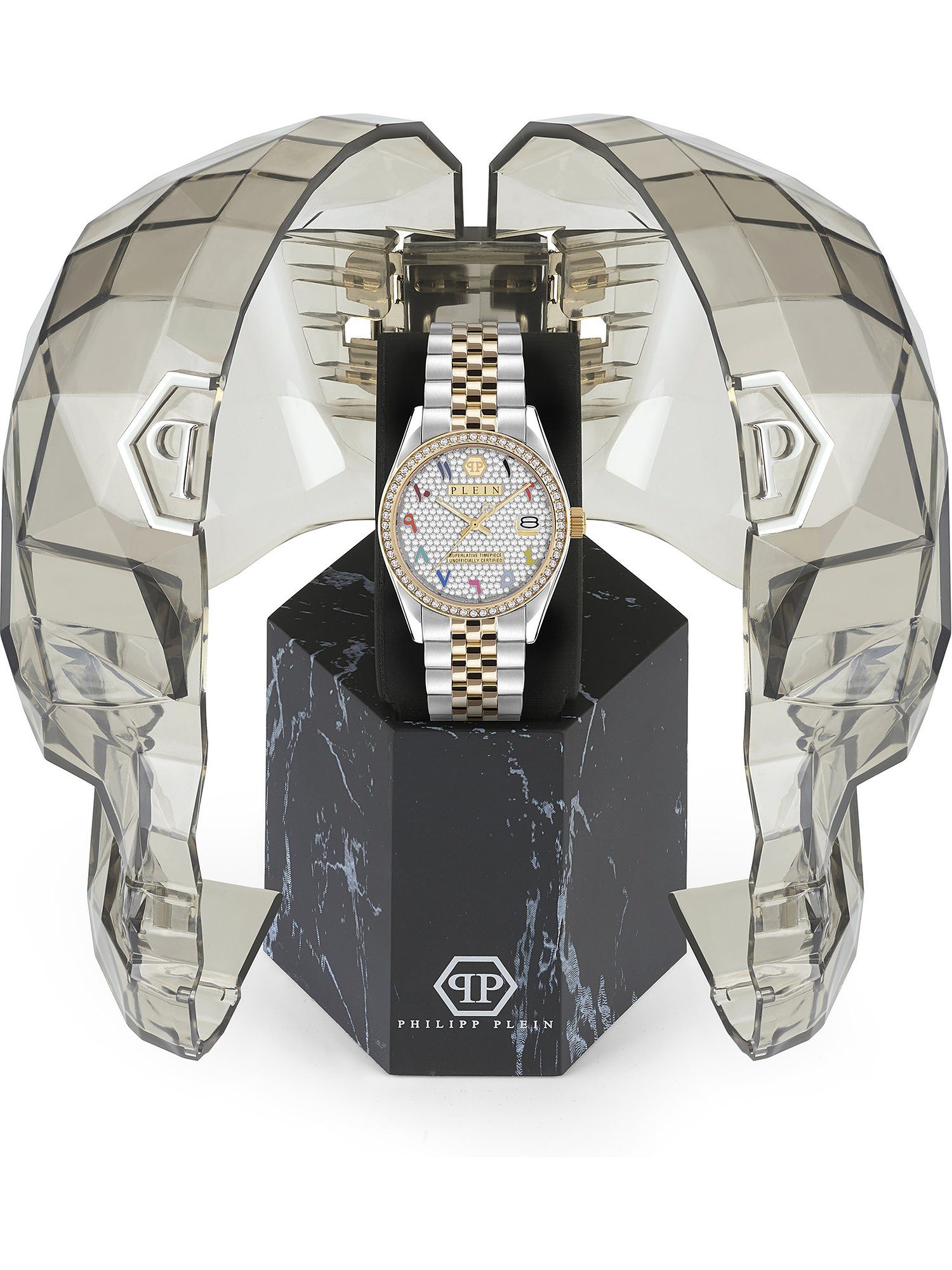 PHILIPP PLEIN Digitaluhr Philipp Plein Damen-Uhren Analog Quarz