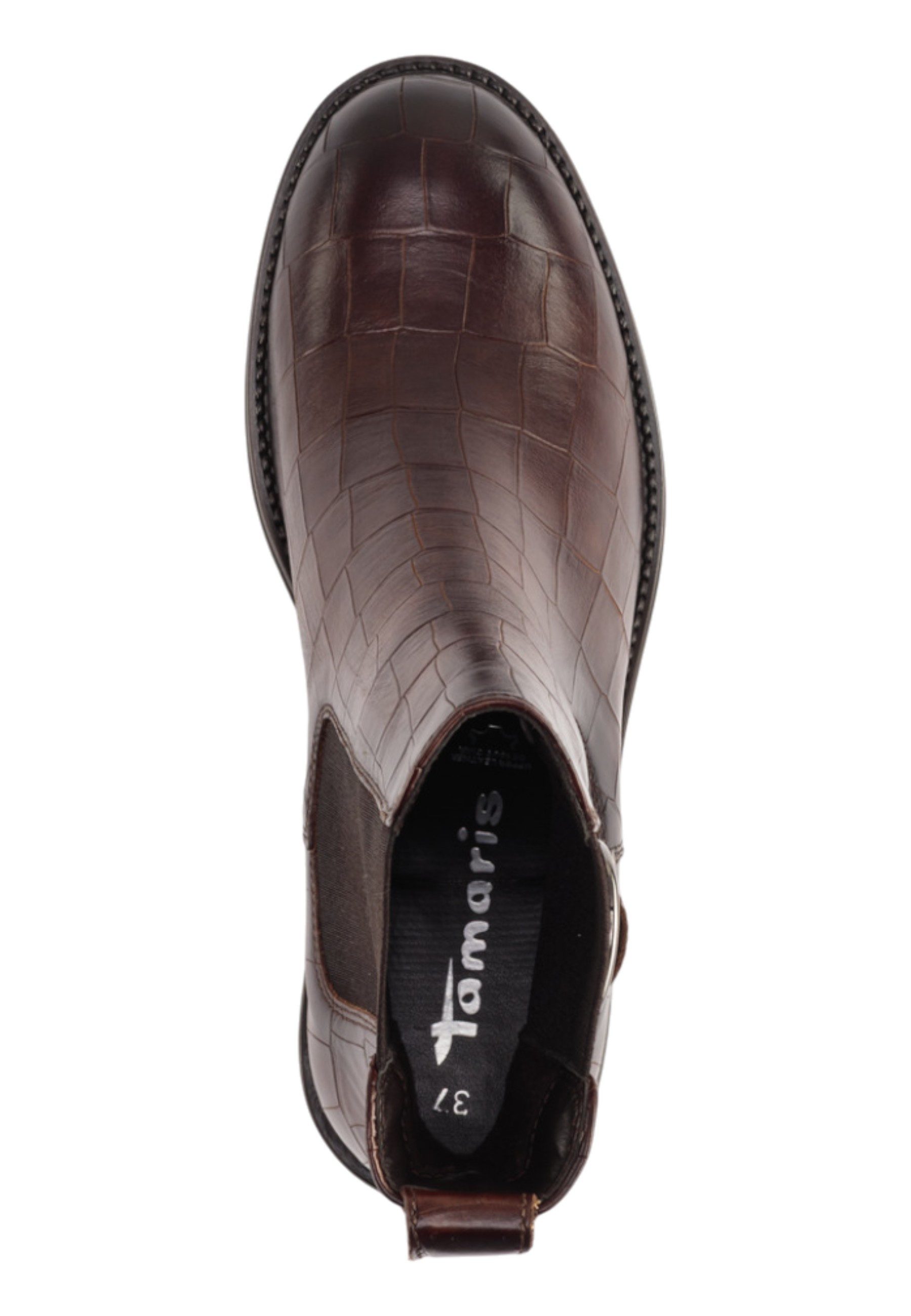 Tamaris 1-25307-45 395 Cognac Croco Stiefelette – Bild 4 von 5