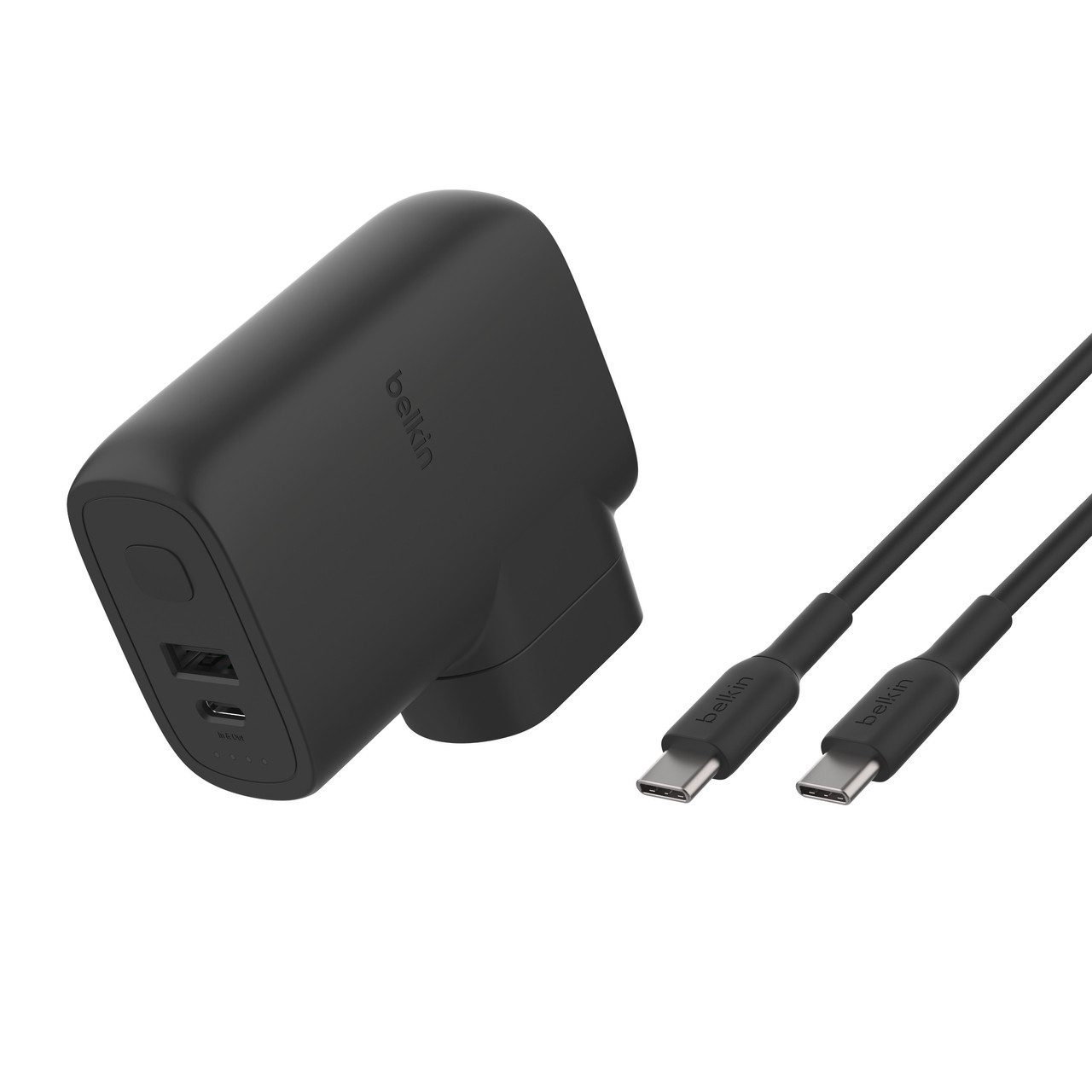 Belkin BoostCharge Hybrid-Ladegerät (25 W) mit Powerbank 5K Smartphone-Ladegerät (geeignet für Apple iPhone/iPad, Samsung Galaxy, Google Pixel)