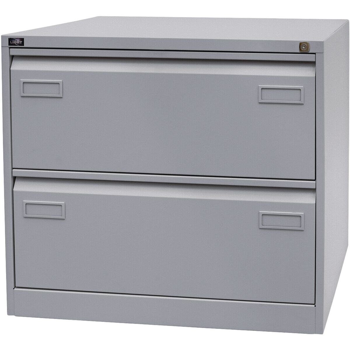Bisley Light Hängeregisterschrank Light aus Stahl, ohne Sockel, A4