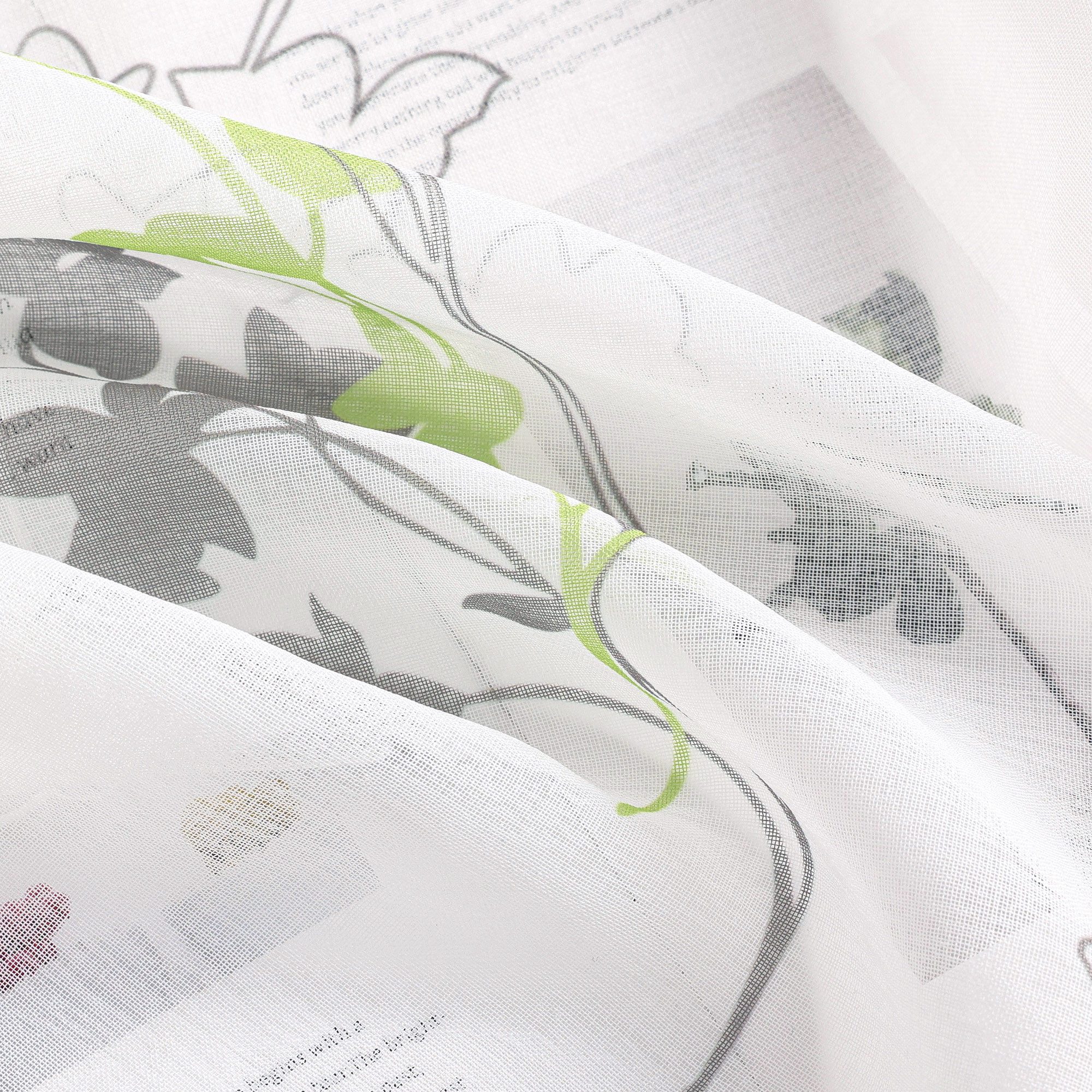 Joyswahl Raffrollo Mori Aesthetic, mit Schlaufen, Zweifarben Blumenmuster, günstig online kaufen