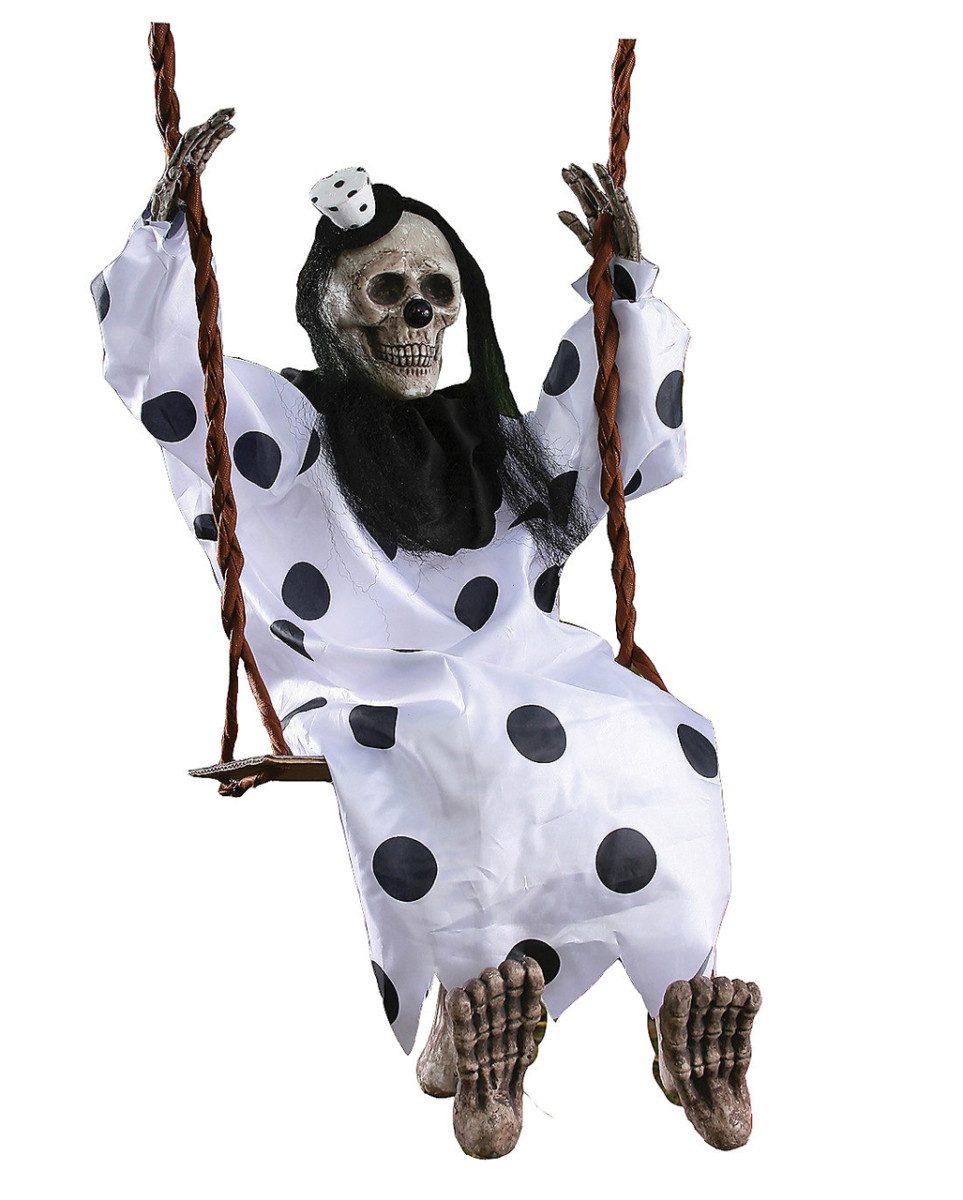 Dekoobjekt Halloween Skelett Zirkus Clown Geist auf der Schau