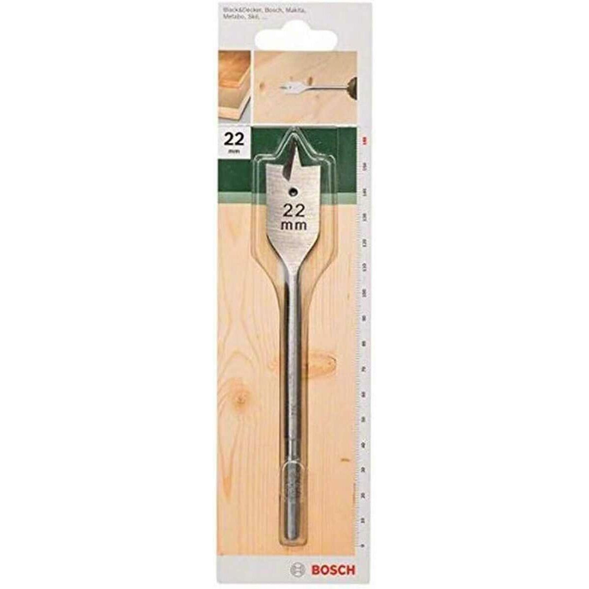 BOSCH Fräsbohrer Bosch Flachfräsbohrer mit 1/4 Zoll-Sechskantschaft (22 mm)