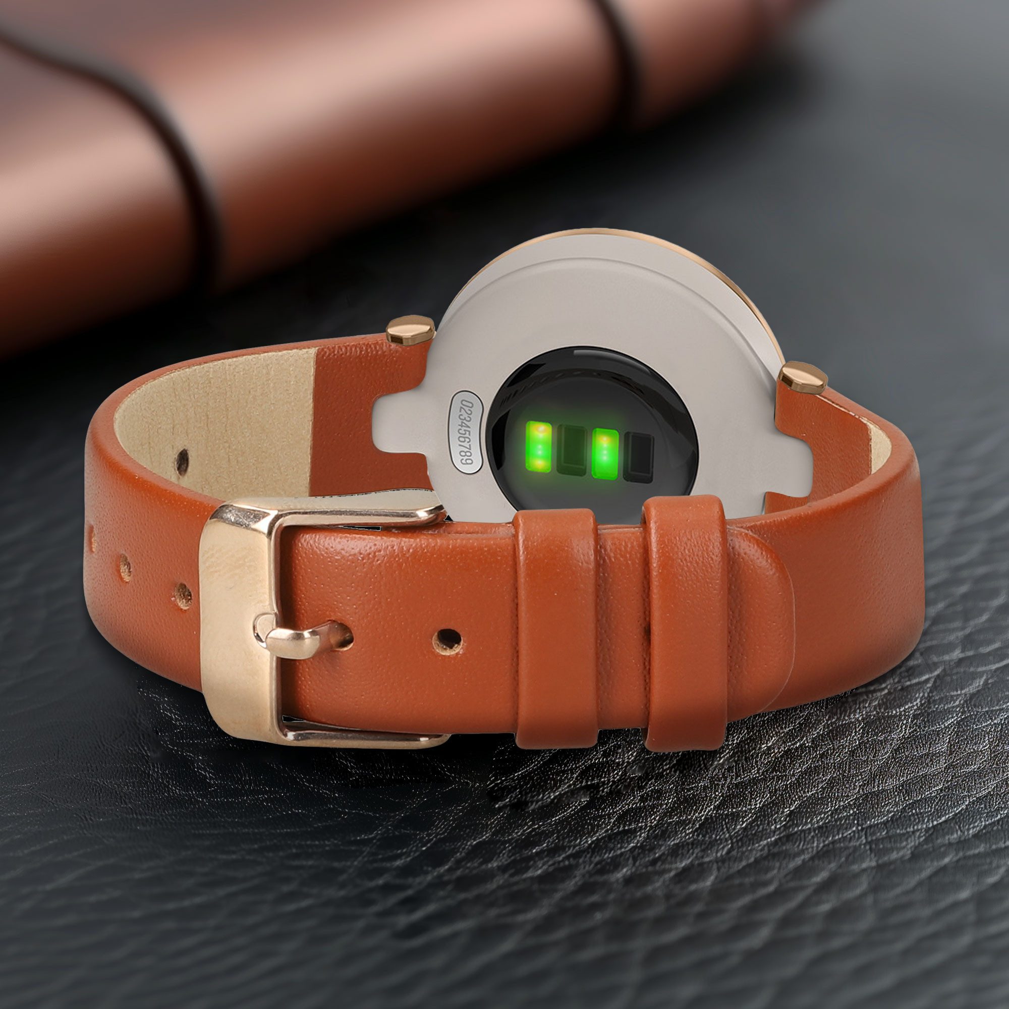 kwmobile Echtleder Armband für Garmin Lily Sport Smartwatch, 1-tlg., Ersatzarmband für Fitnesstracker - Wechselarmband Smartwatch