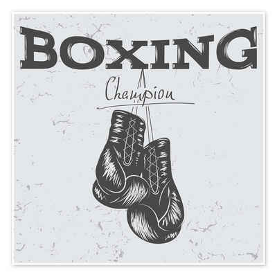 Posterlounge Poster Editors Choice, Boxing Champion, Illustration