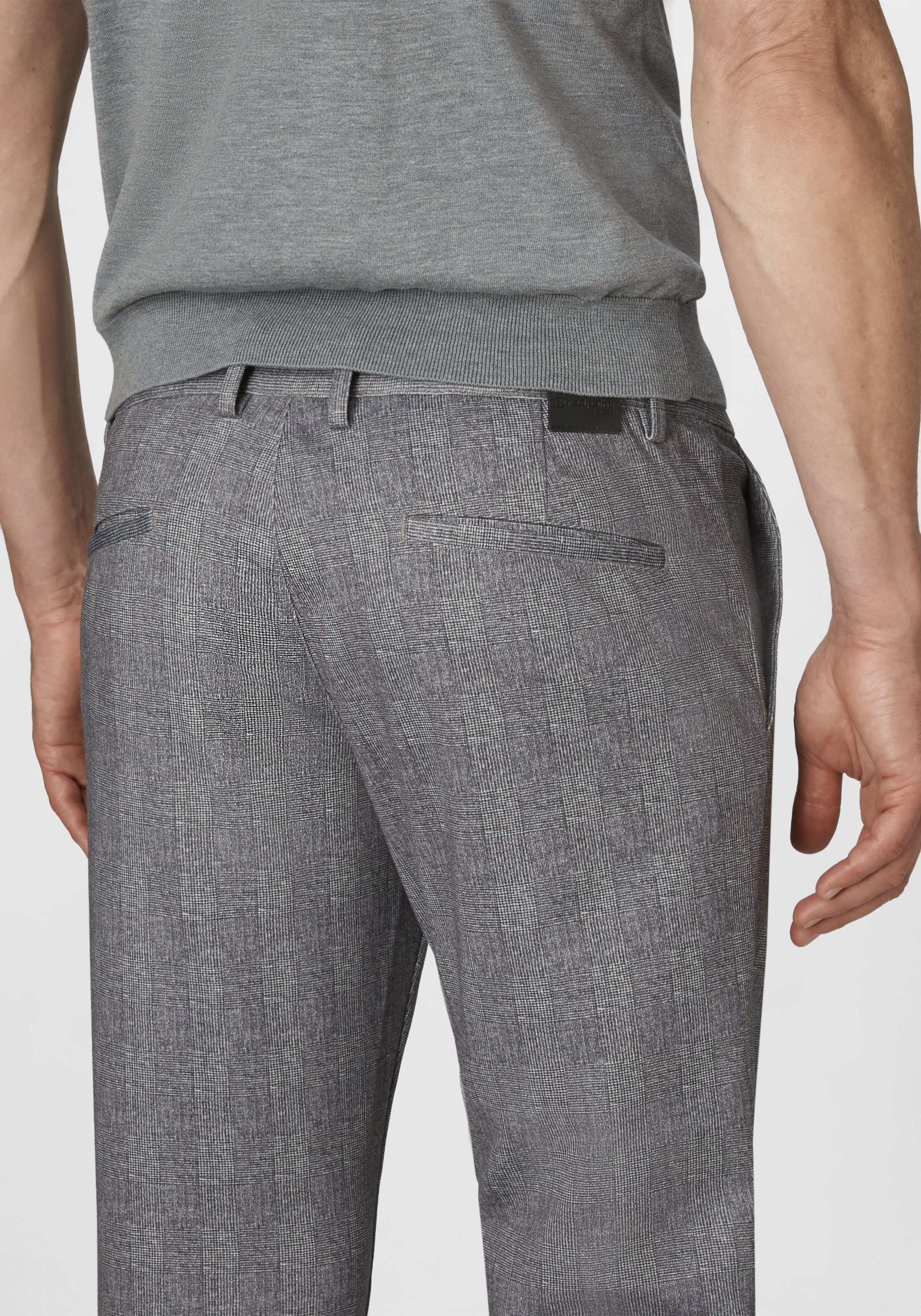 Colwood Jogg Slim-Fit grey Chinohose Karomuster Chinohose mit Redpoint