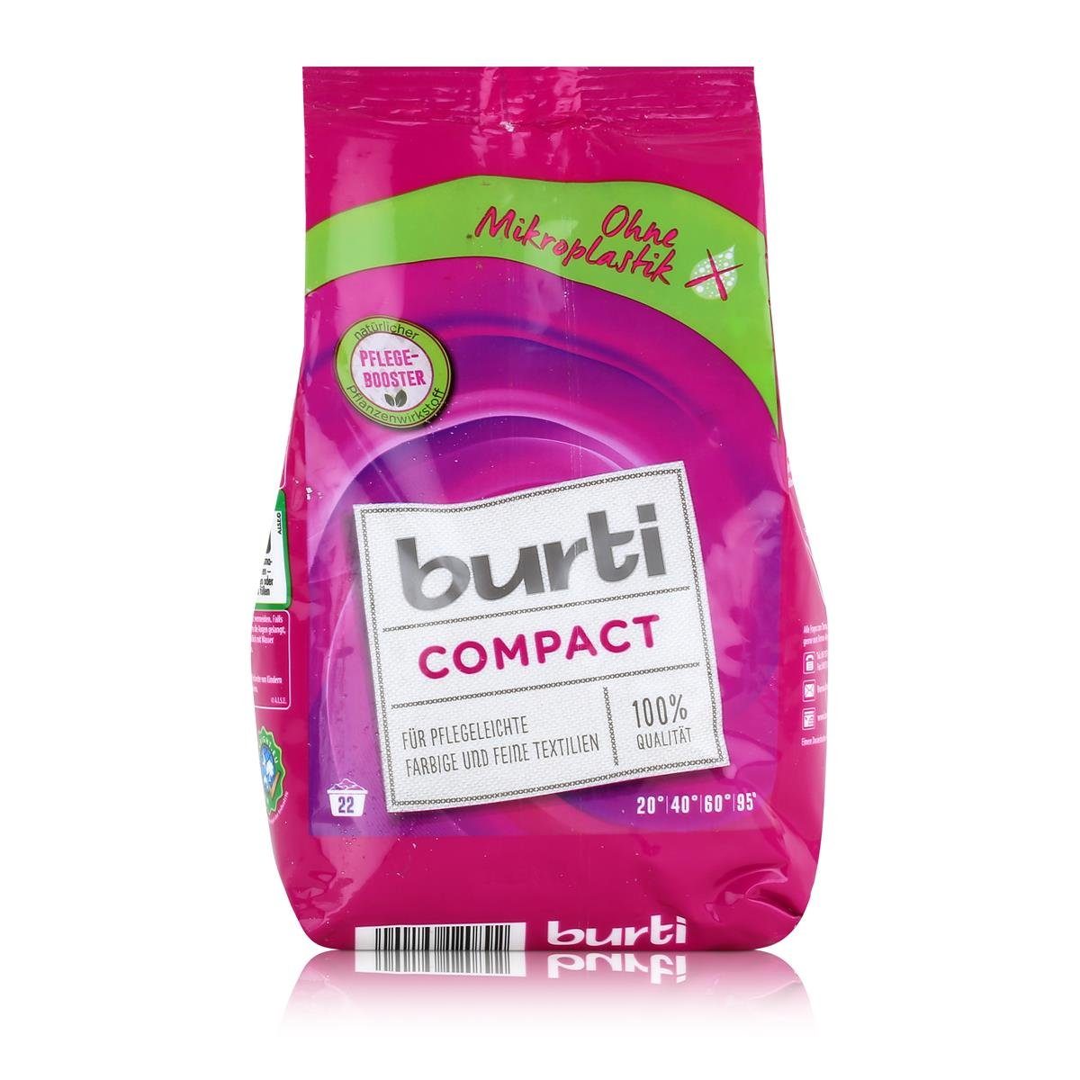 burti Compact Feinwaschmittel 1,1kg- Waschpulver (1er Pack) Colorwaschmittel