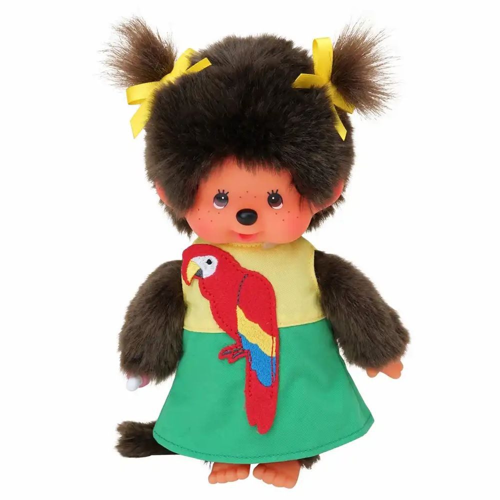 Monchhichi Plüschfigur Mädchen im Papageien-Kleid 20 günstig online kaufen