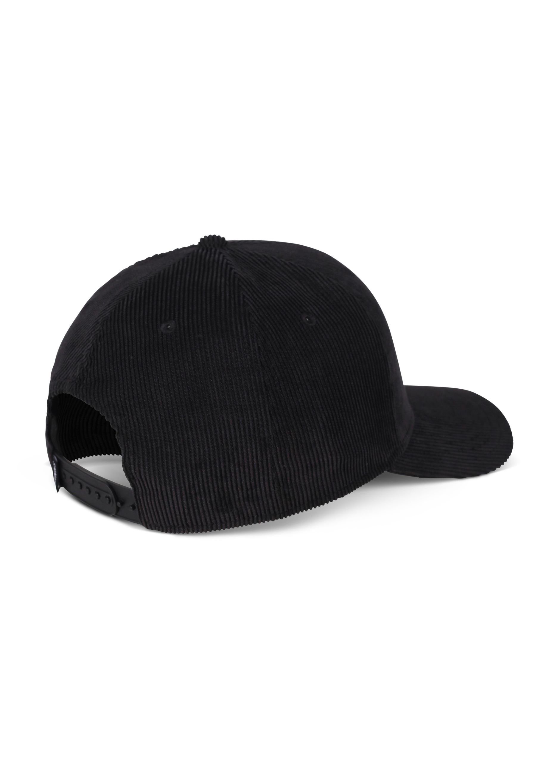 Djinns Trucker Cap 6P TrueFit - CordFelt schwarz Black