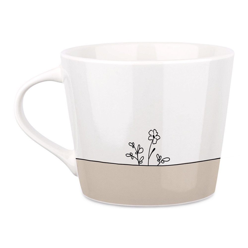 Grafik Werkstatt Tasse Goldtasse "Zuhause ist kein Ort, sondern ein Gefühl", 1-tlg., Porzellan, mit Echtgold veredelt