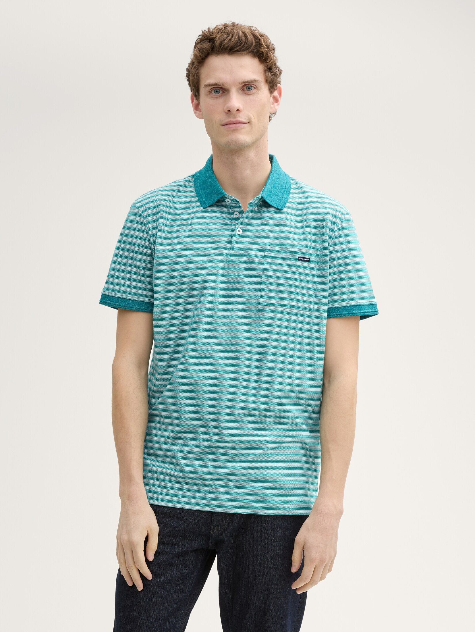TOM TAILOR Poloshirt Piqué Poloshirt mit günstig online kaufen