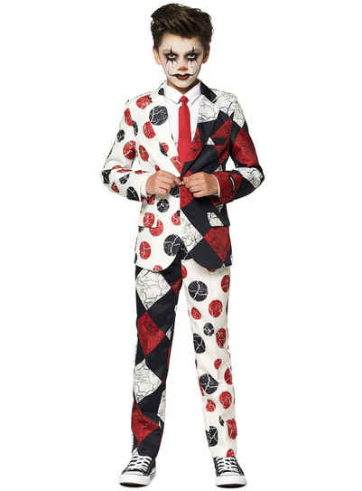Opposuits Partyanzug Boys Vintage Clown, Clown geht auch in cool: Anzug für Jungs im Retro-Zirkus-Look